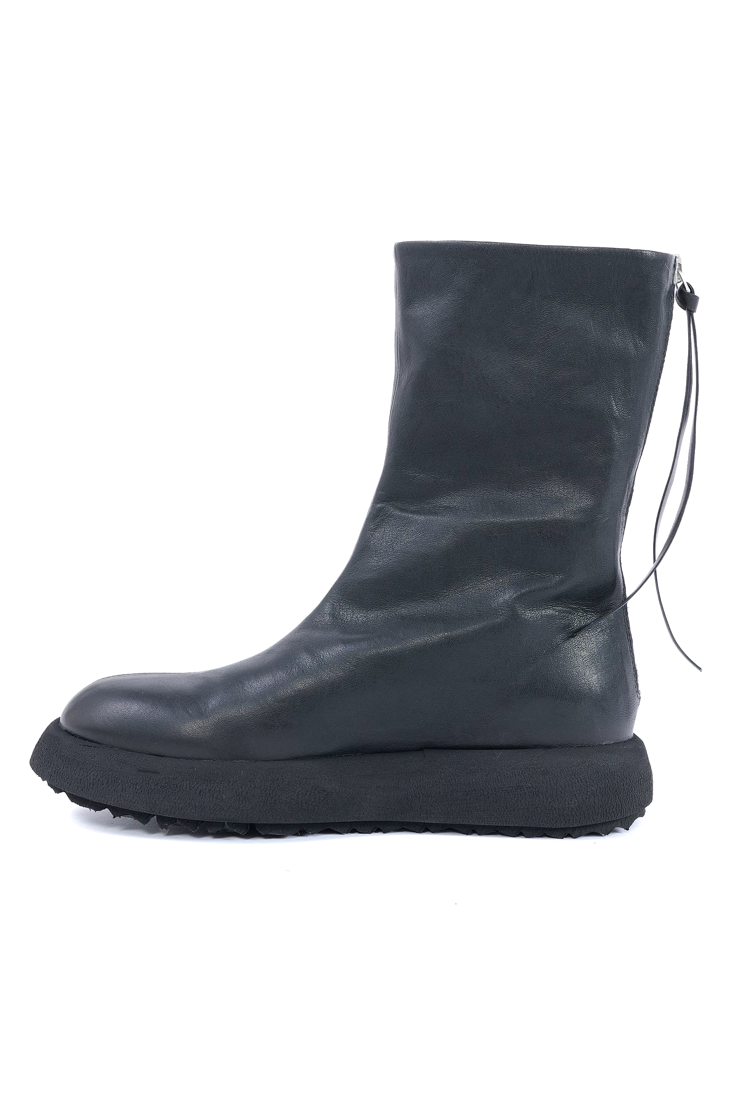 Plateau Lederstiefel - Schwarz - Milestone