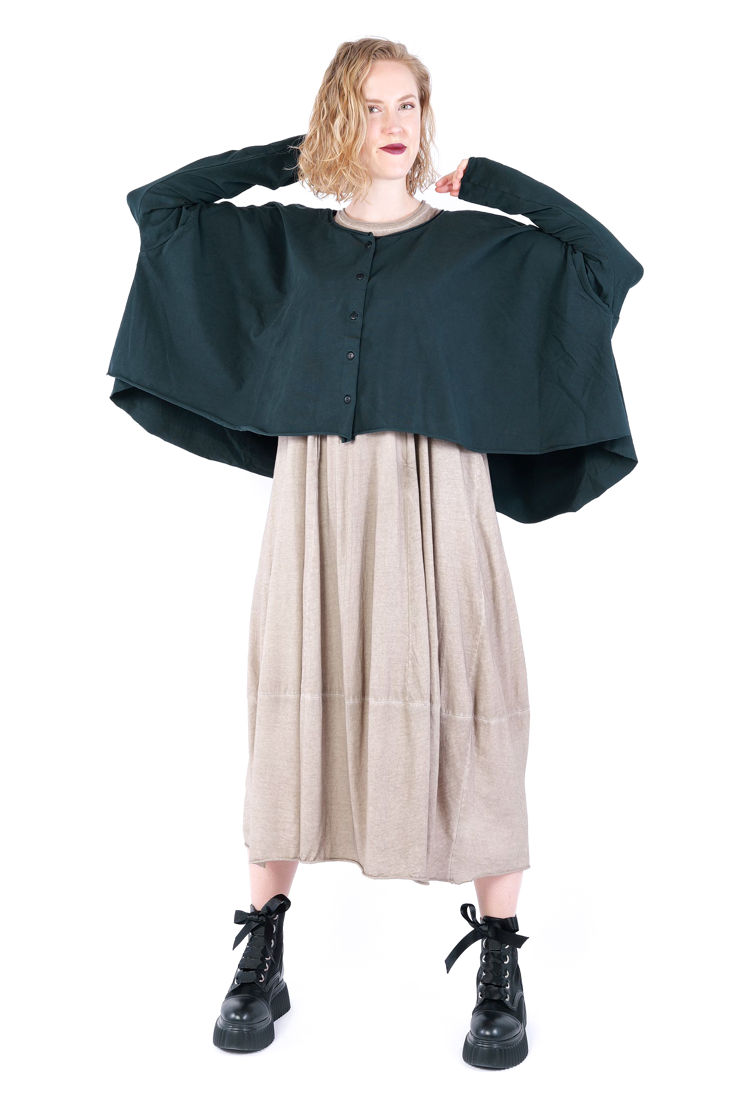 Oversize Jersey Jacke - Waldtanne - Soulviel