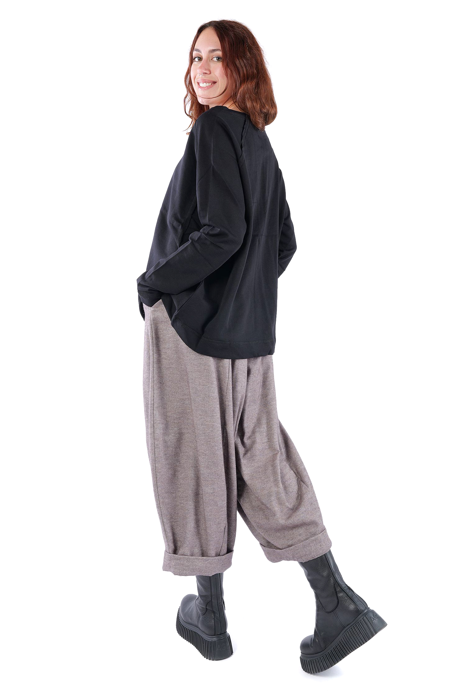 Sweat Pullover - Schwarz - 2041