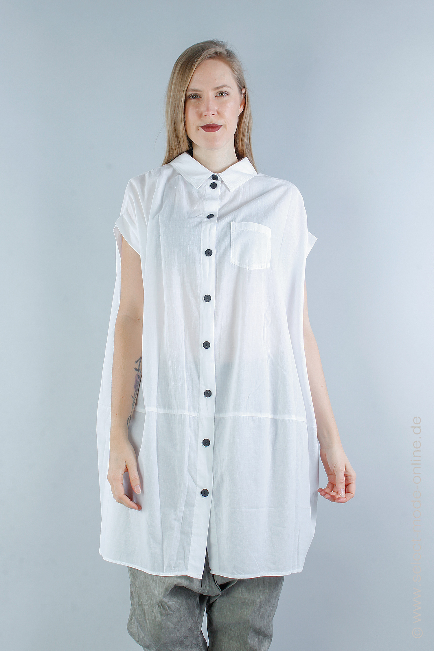 Oversize tunic - White - 4003
