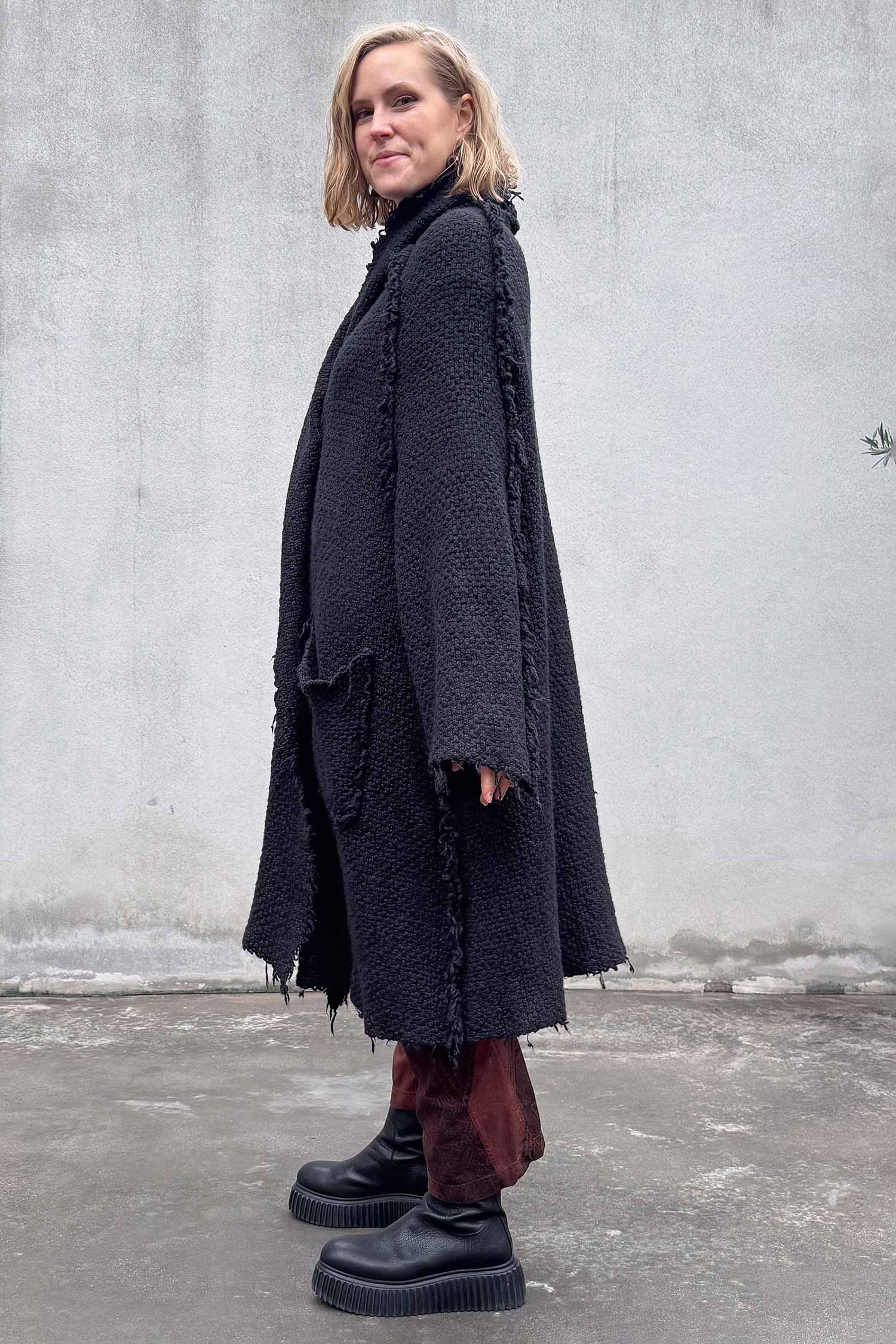 Silk coat - Black - 2262627204