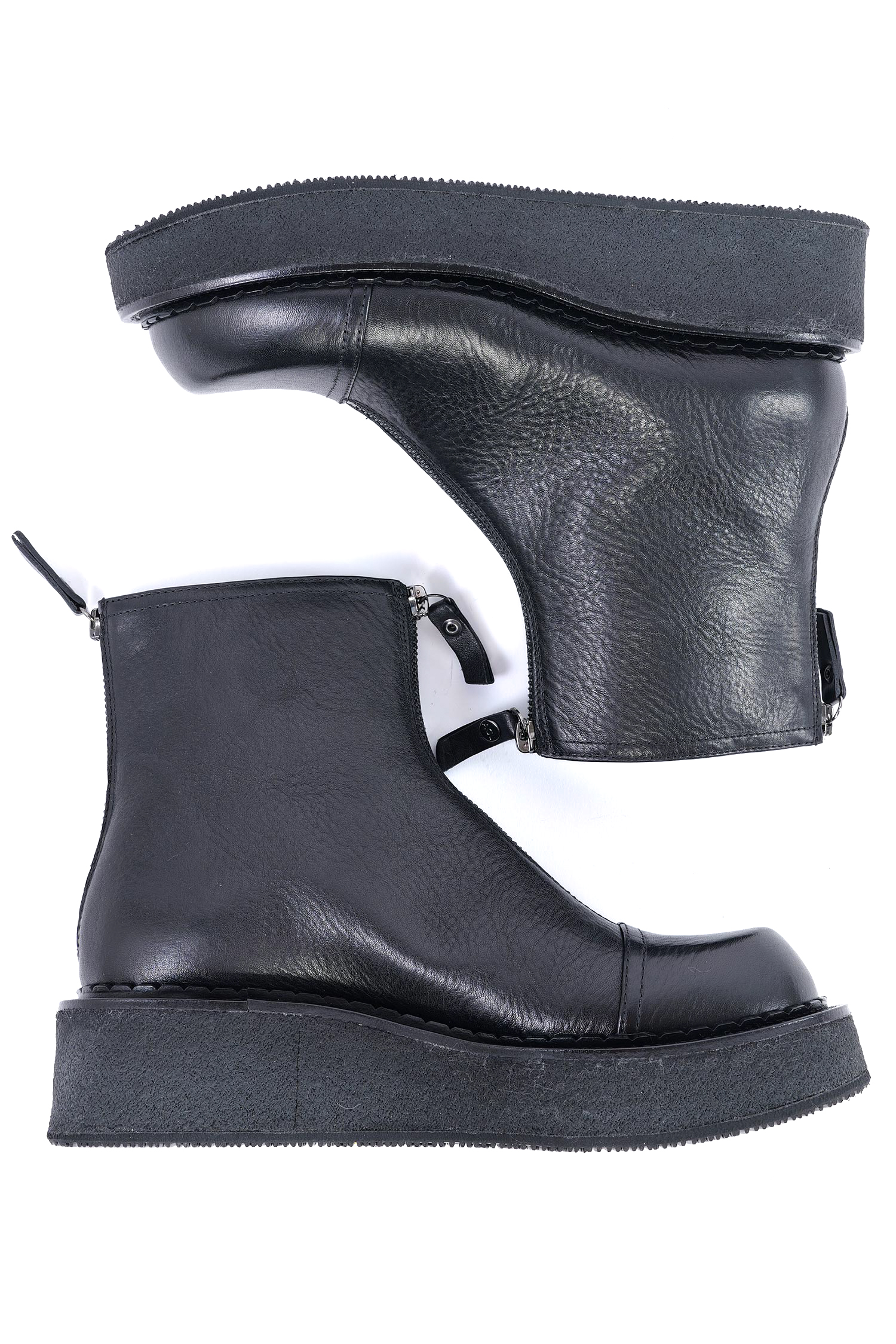 Leder Boots - Schwarz - Linfa Lowboot