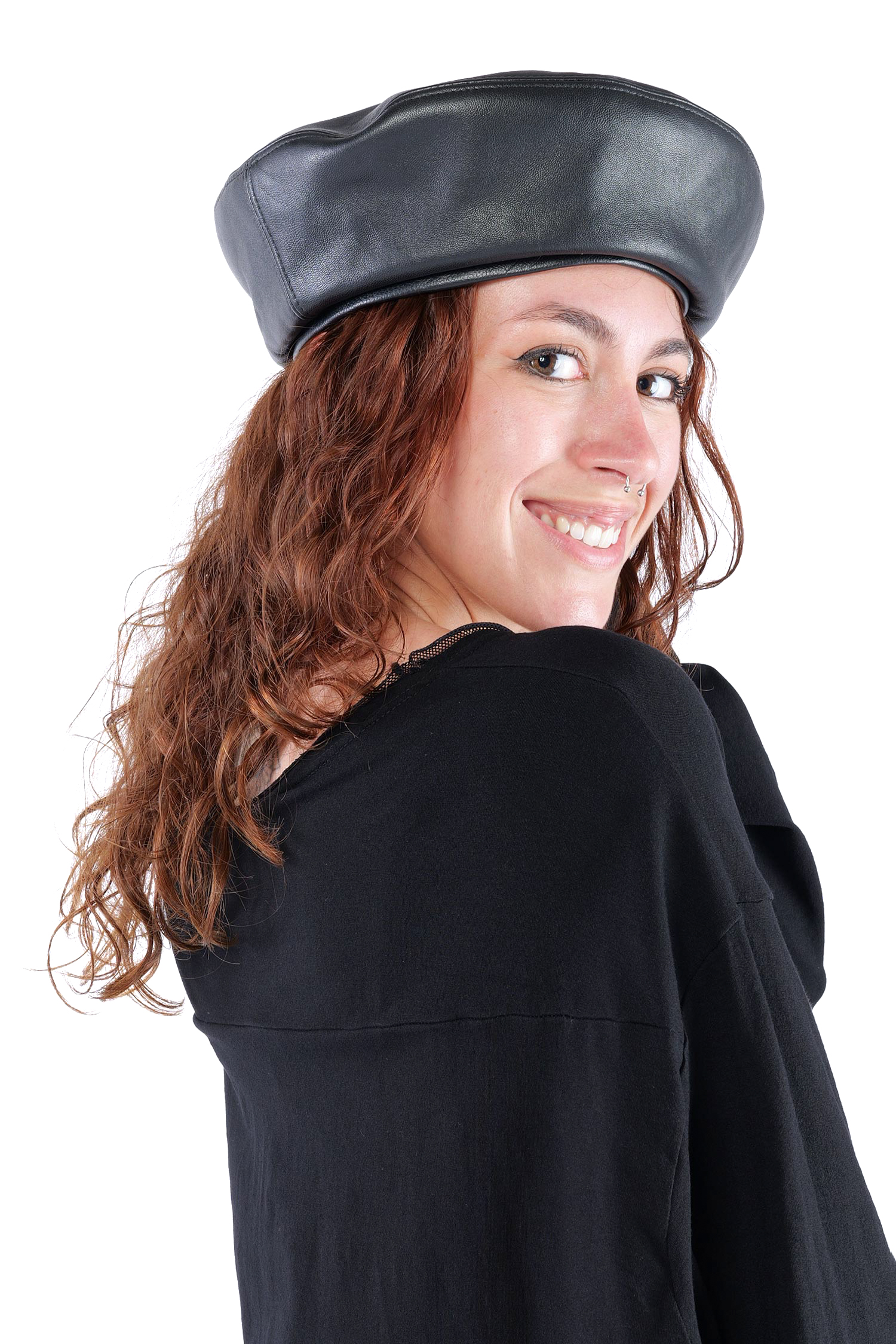 Beret hat - Black - W5513