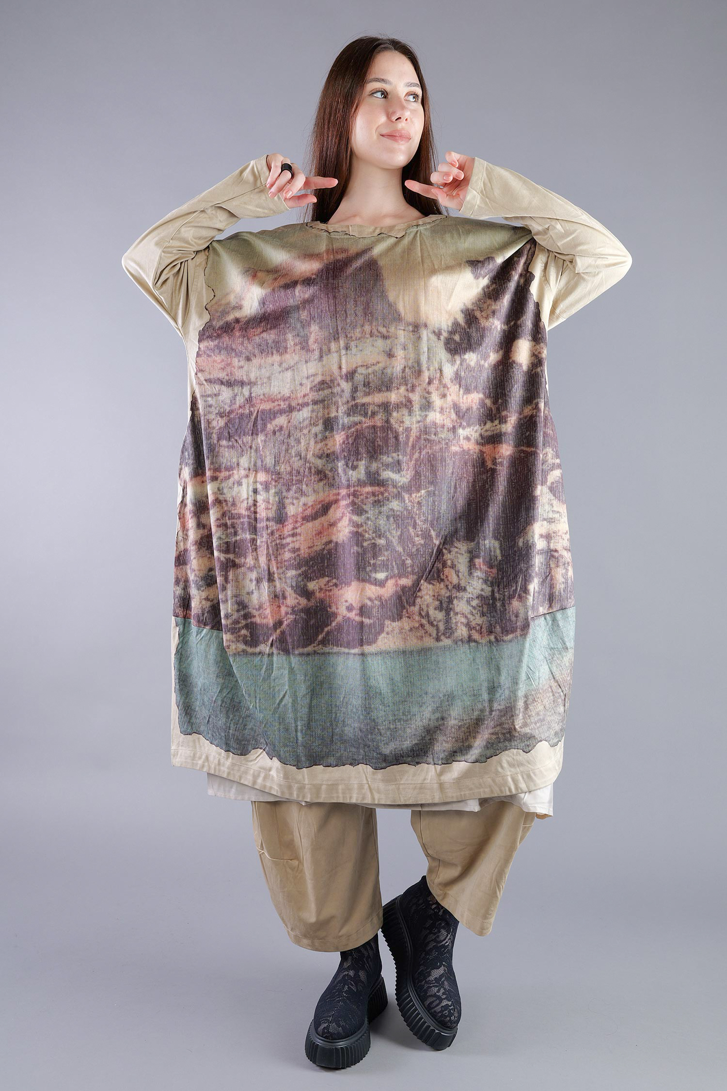 Velour-Optik Kleid - Original - 2263300903