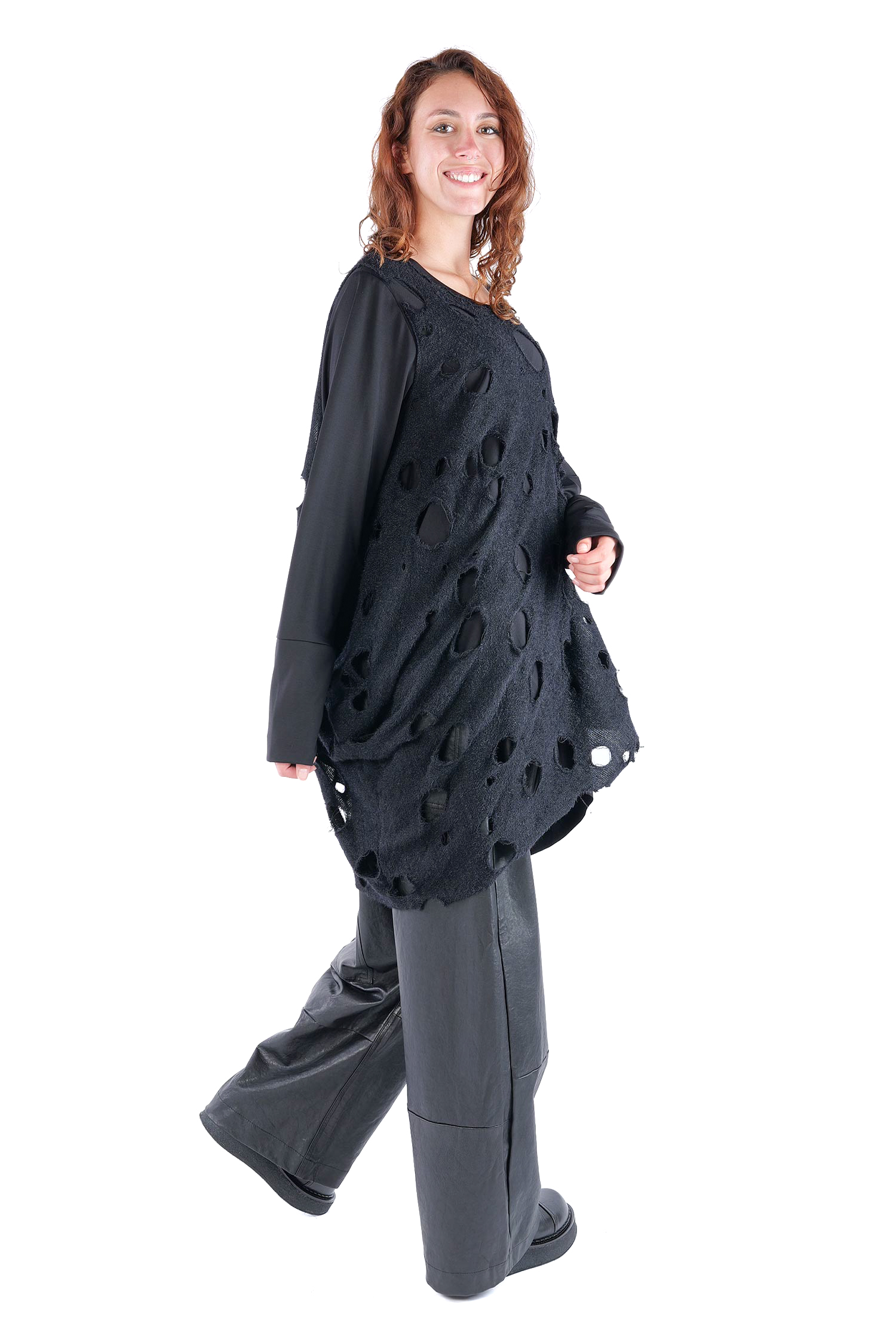 Oversize Pullover - Schwarz - J.Arwen