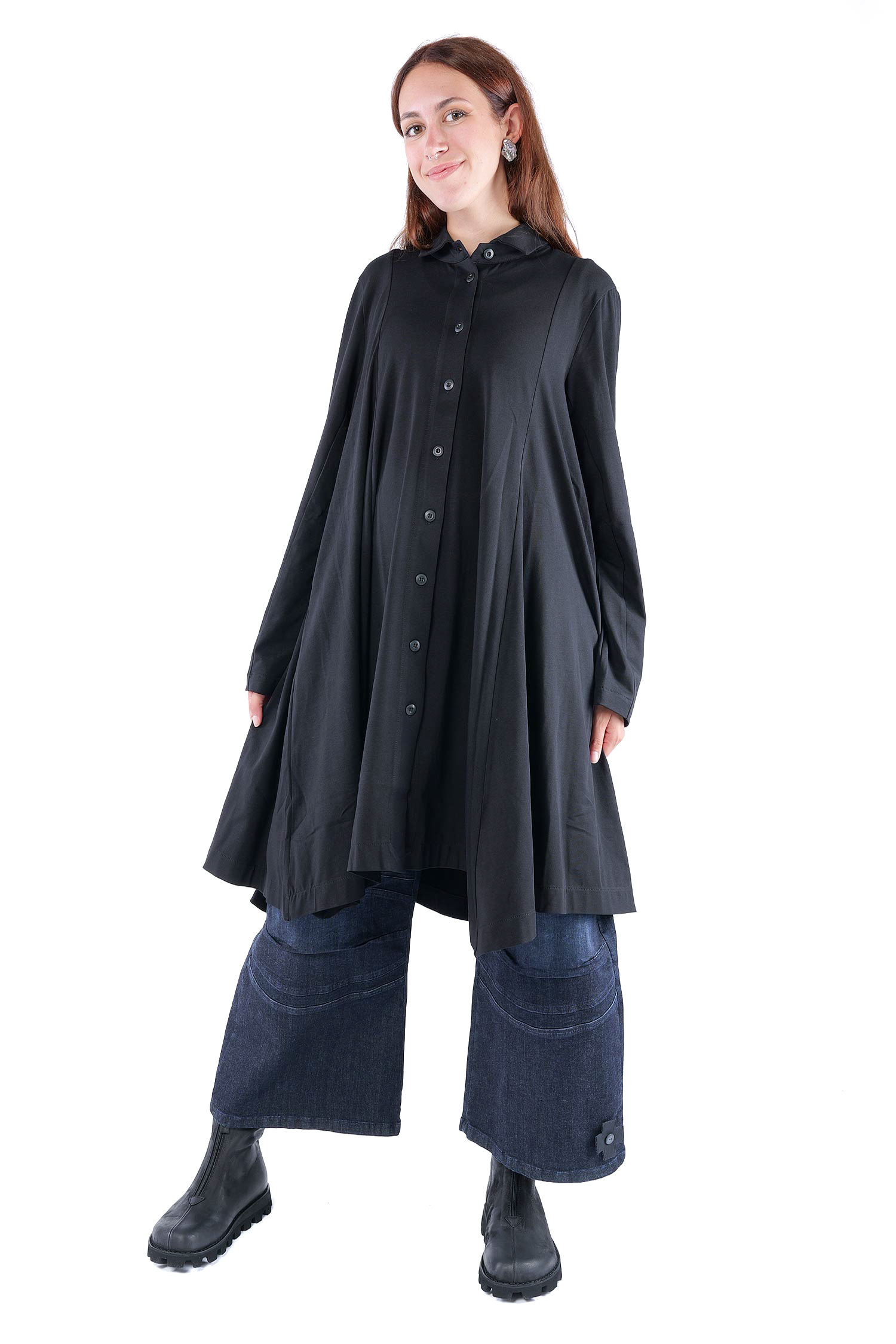 Mantelkleid - Schwarz - 26.2-KHS202