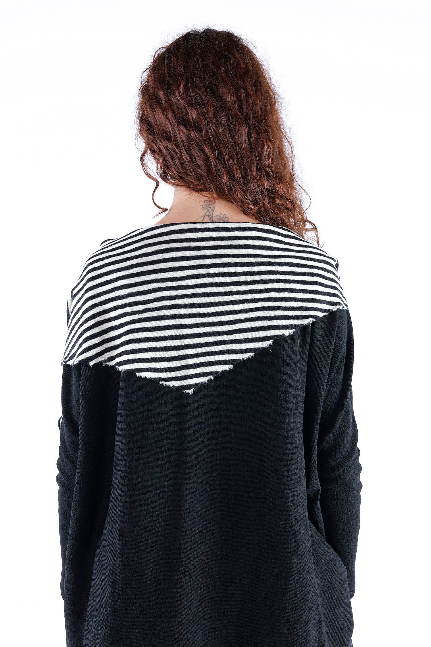 Kleines Dreieckstuch - white/black-schmal - 1040