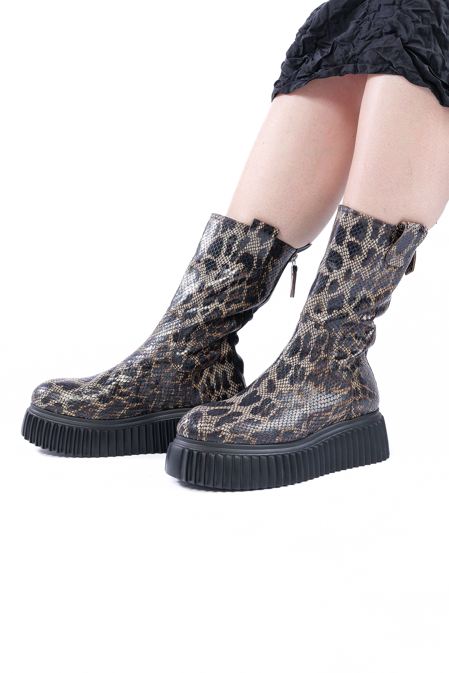 Leo Stiefeletten - Leo / Taupe-Nero - Milagros