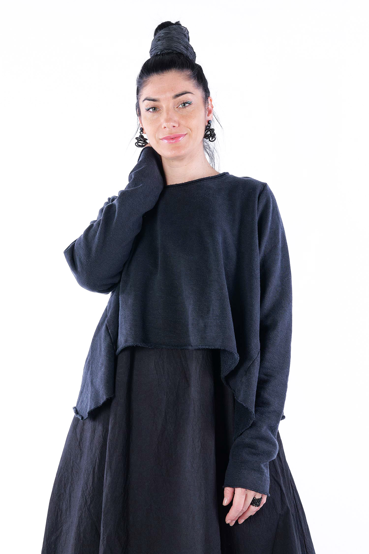 Hemp sweater - Black - Glamgone