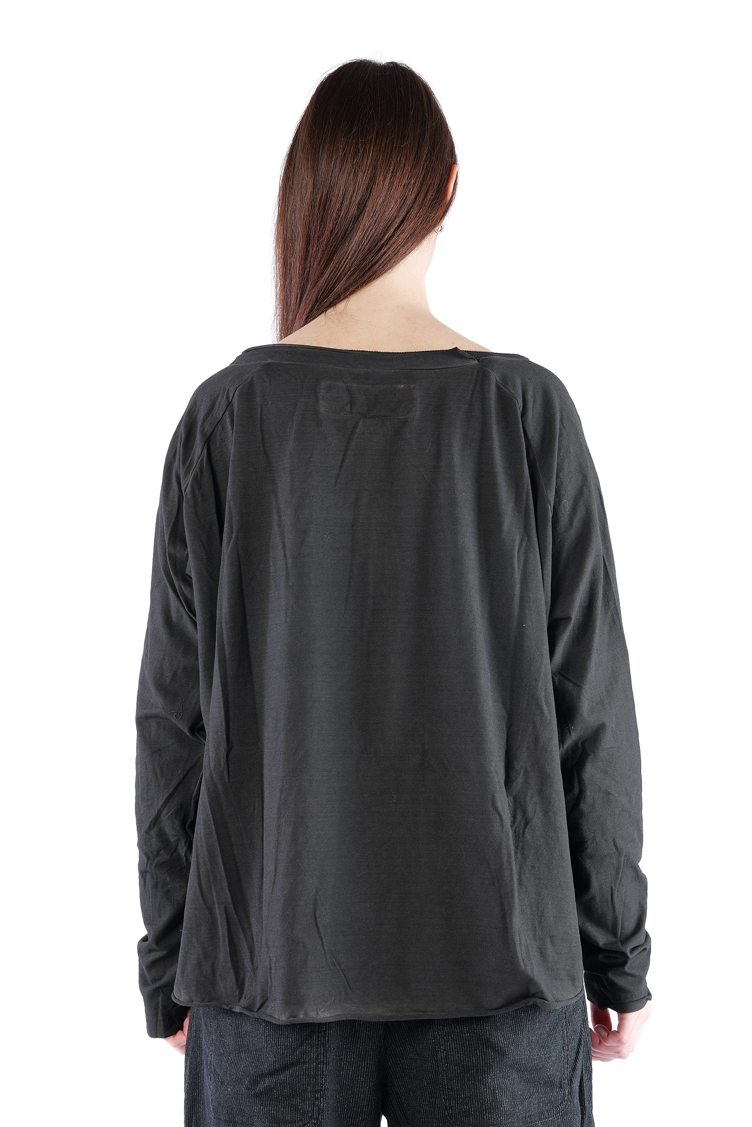 Oversize Jerseypullover - Black cloud - 2262560506