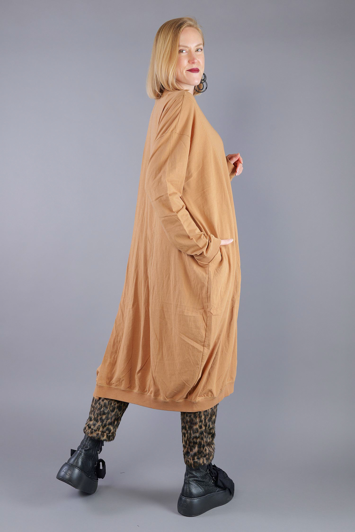 Jersey dress - Bronze - 2263260907