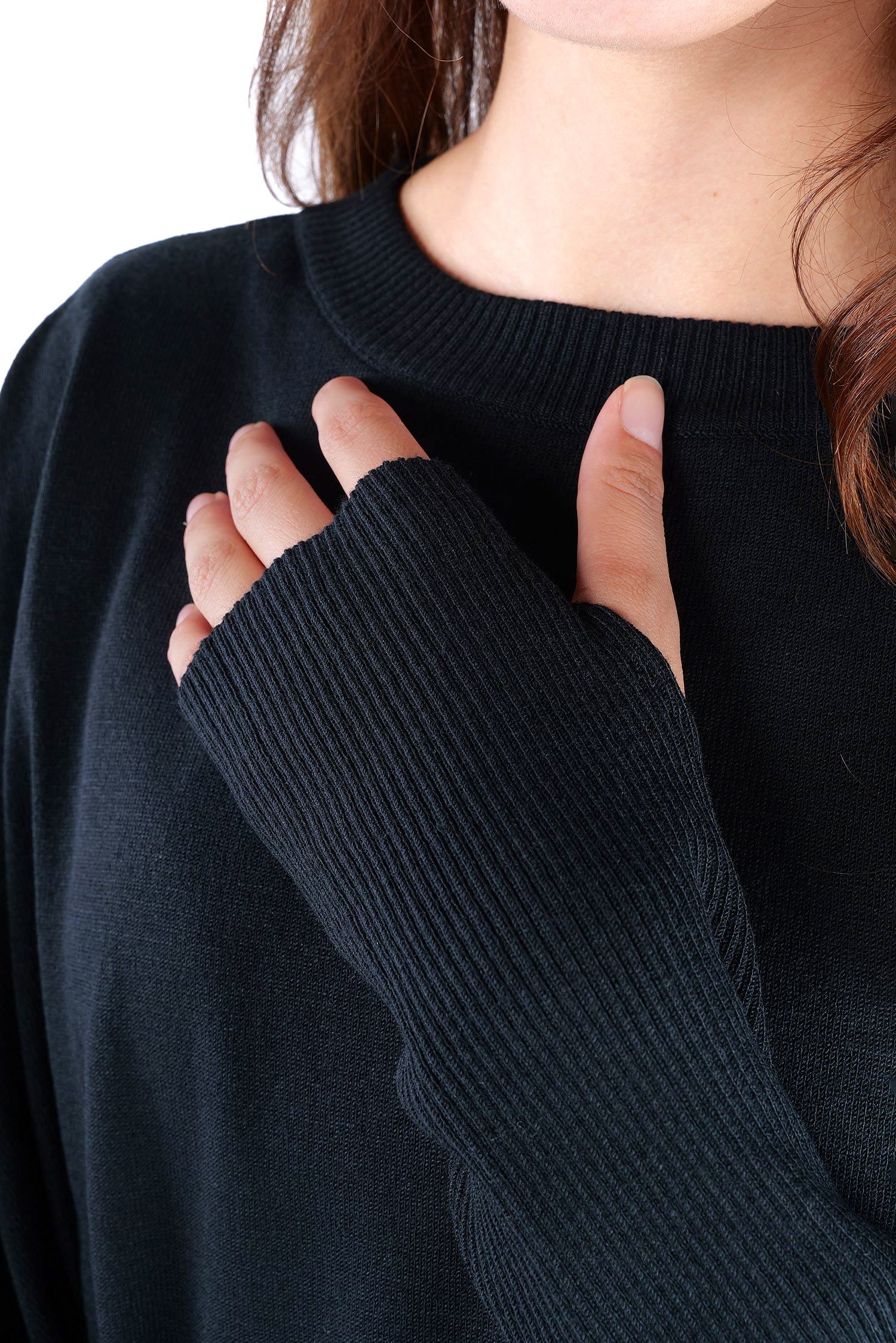 Oversize Strickpullover - Schwarz - 26.2-KHG445