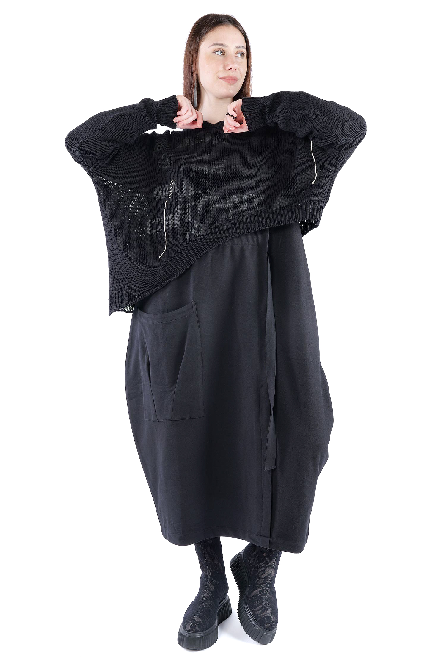 Strick Pullover - Schwarz - Elypse