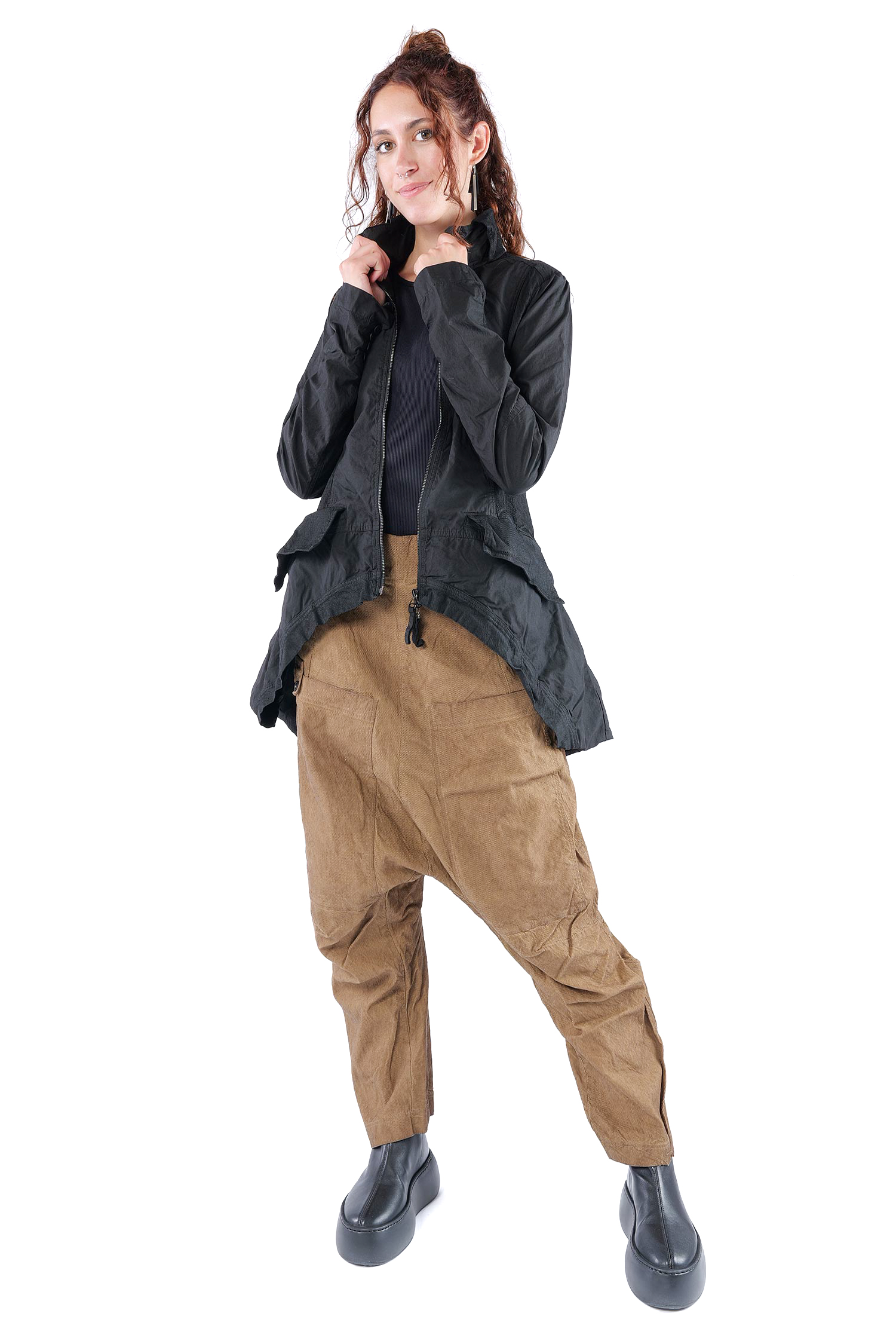 Asymmetrische Jacke - Schwarz - 2262261101