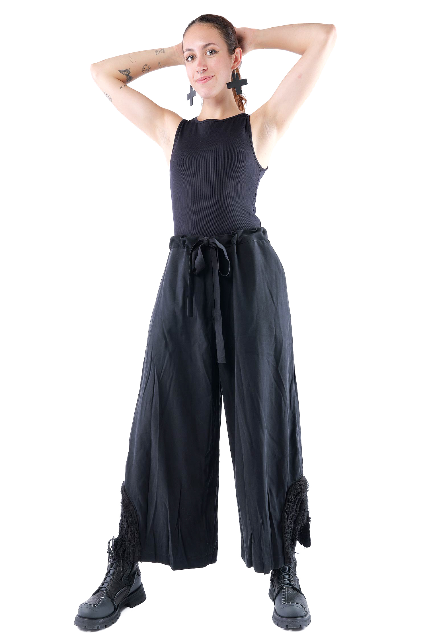 Weite Hose - Schwarz - J.Pinko
