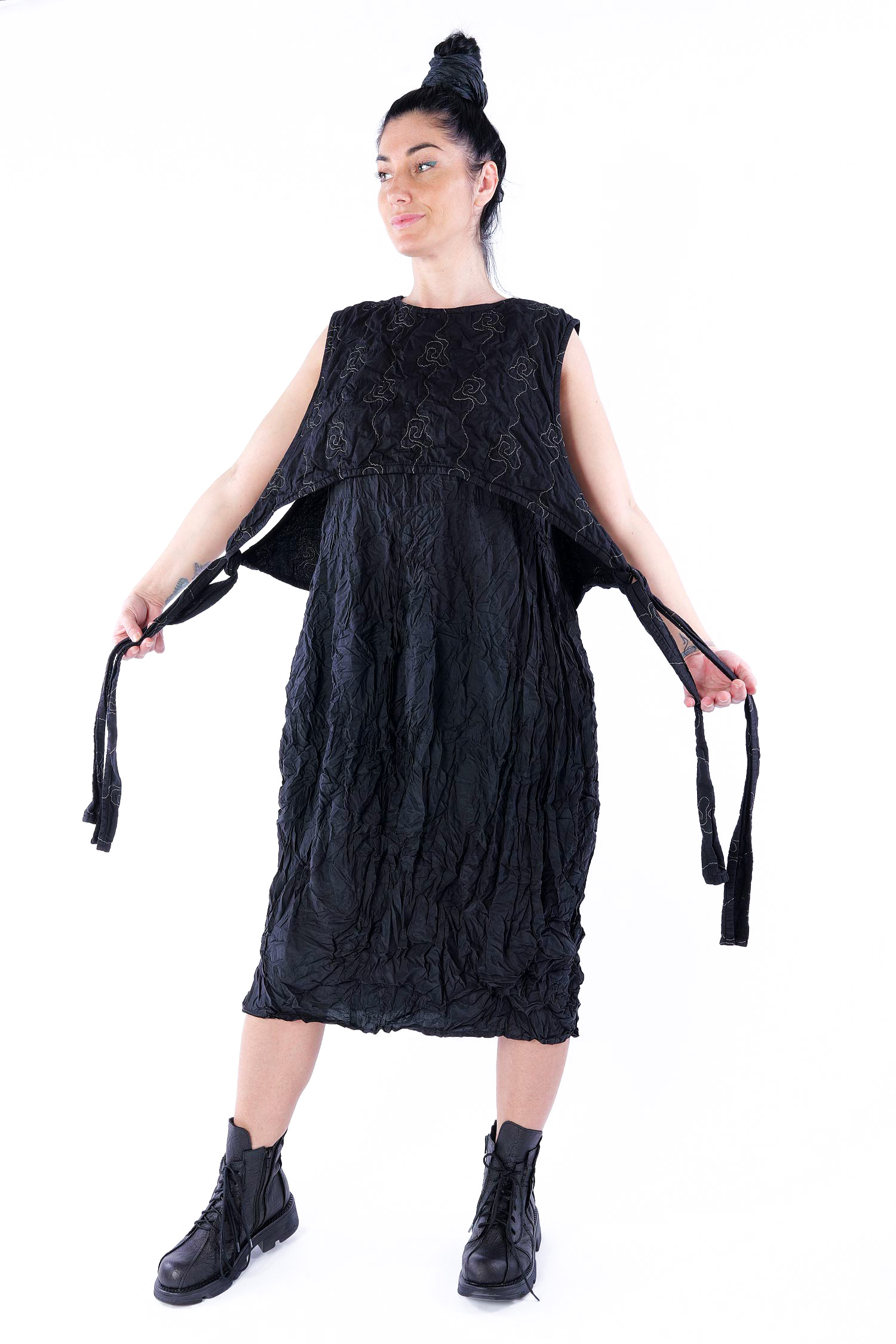 Short quilt top - Black - Modelken