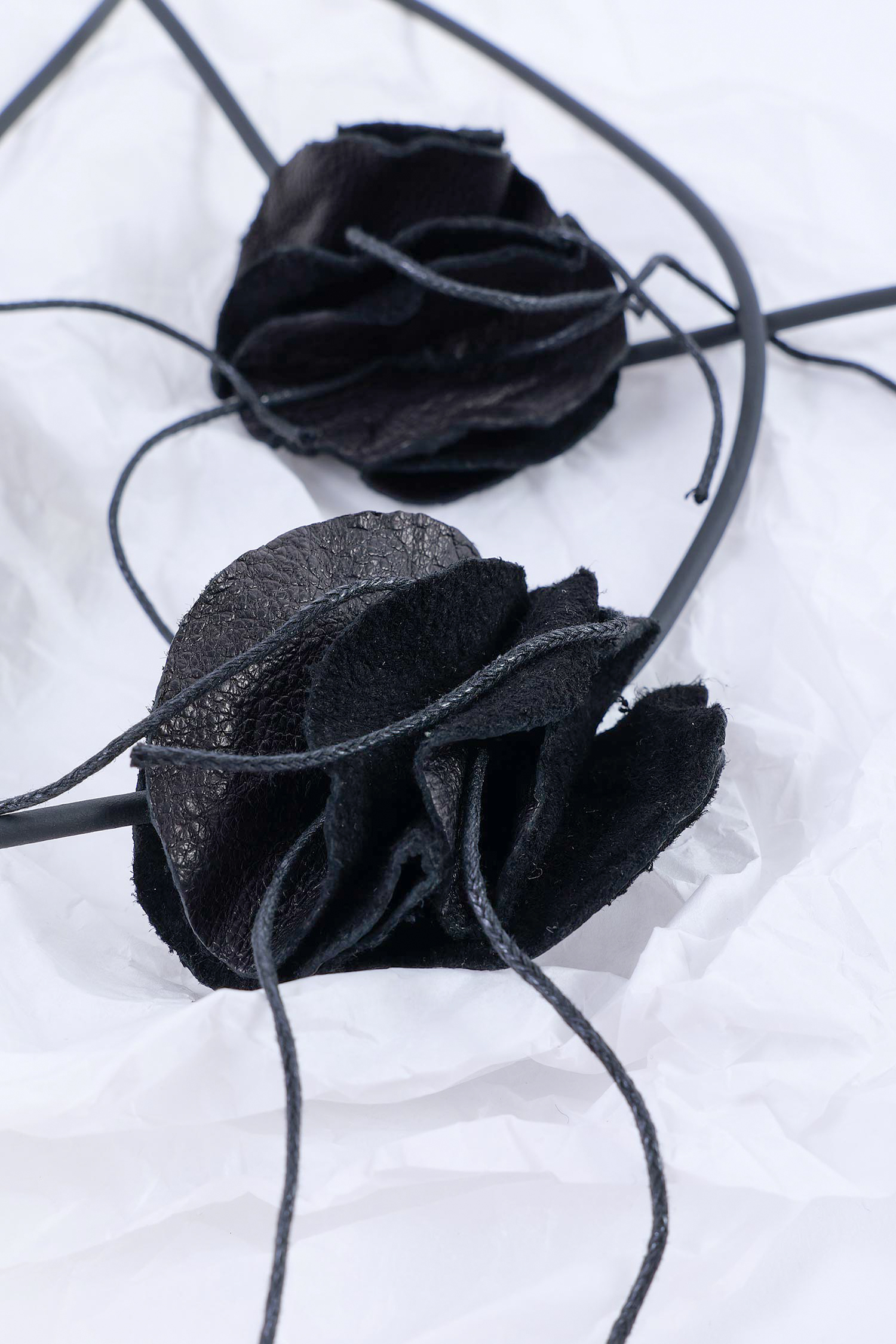 Blüten Kette - Schwarz - A.Bisco
