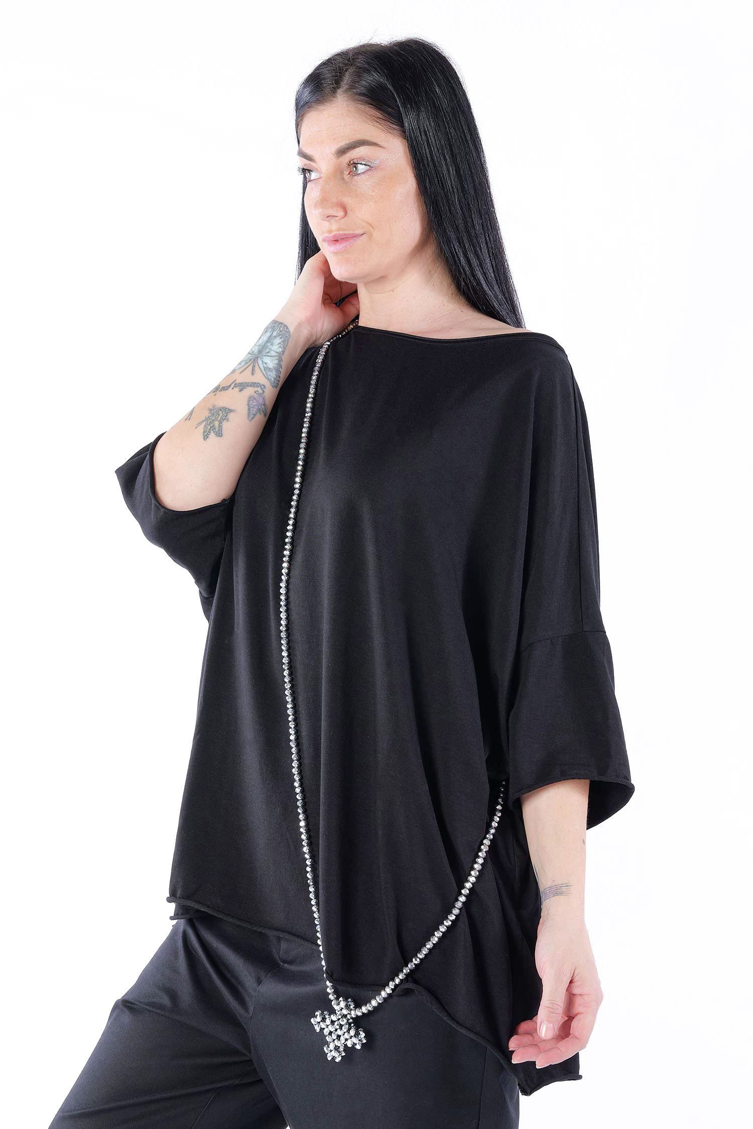 Extra lange Plus Kette - Silber - 1522