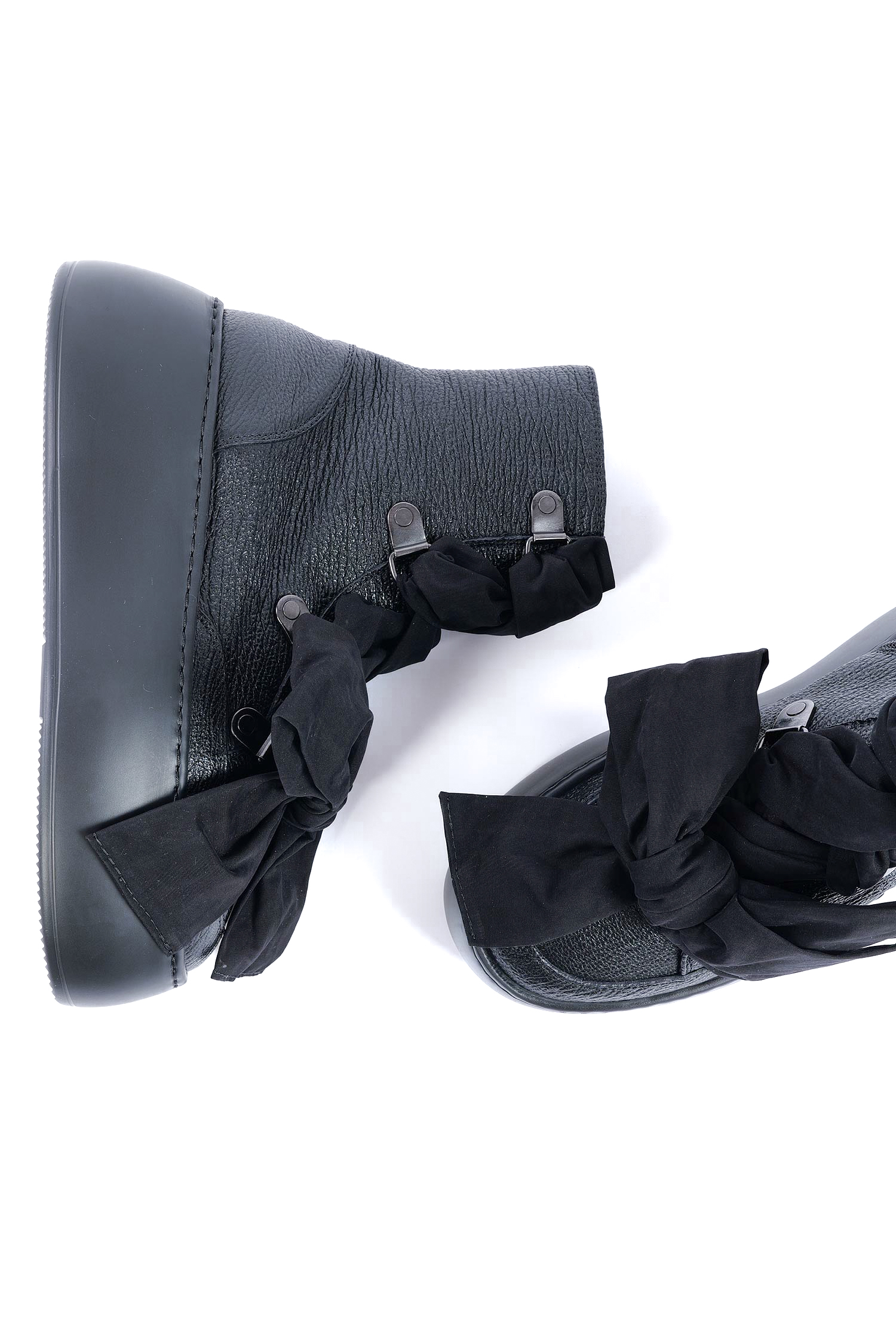 Schnür Boots - Schwarz - Vibe Ribbon