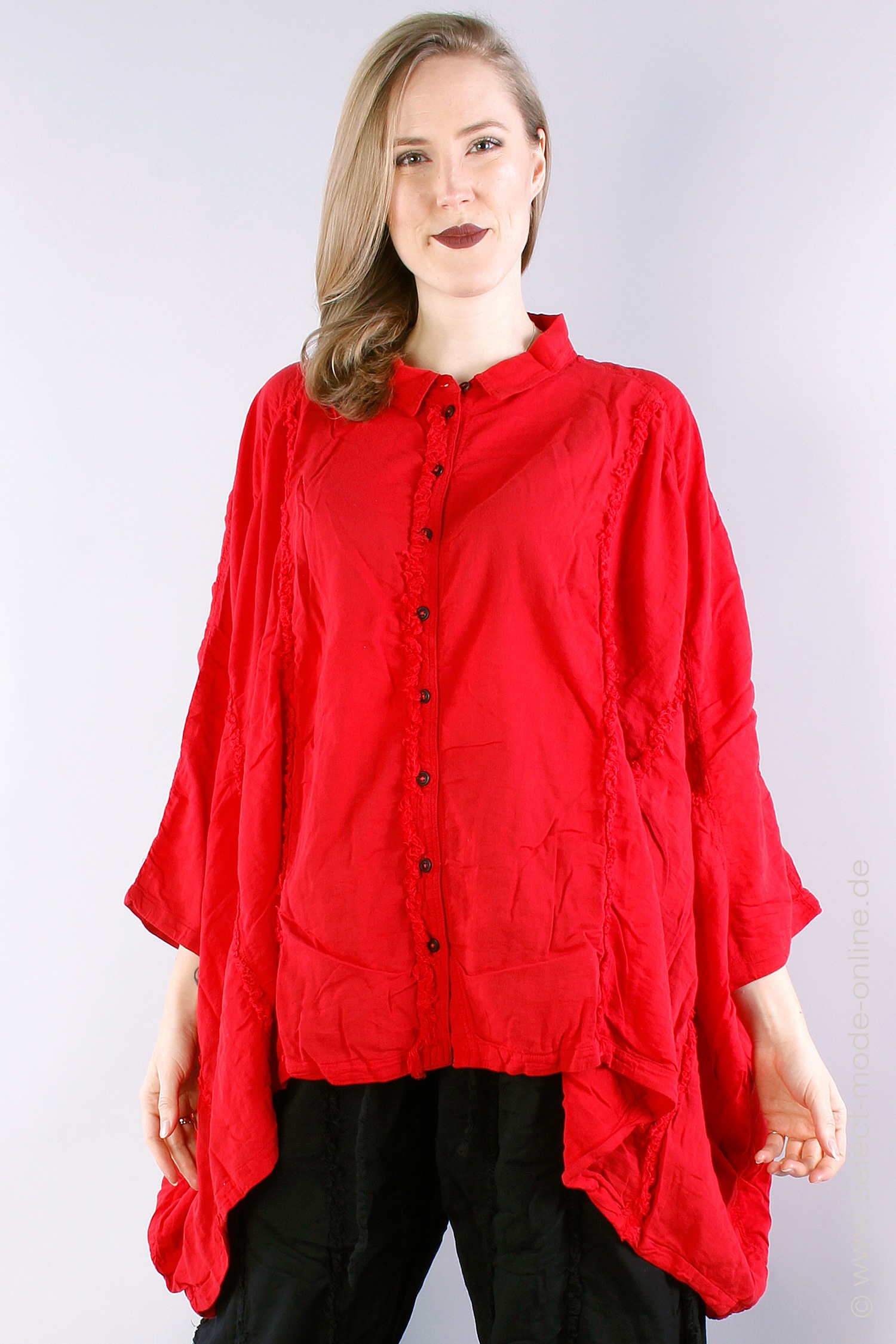 Oversize Bluse - red - 1232450404