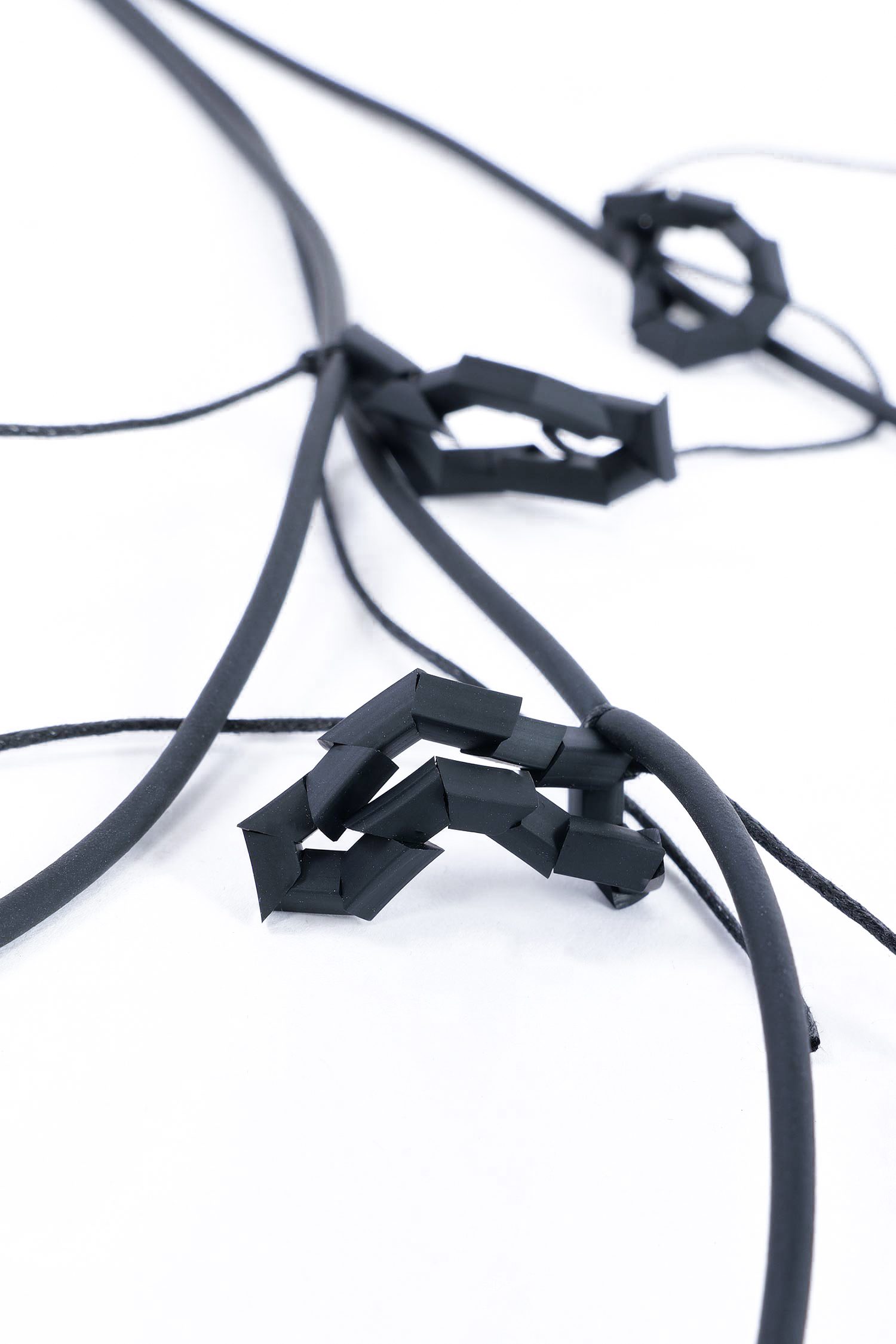 Decorative necklace - black - A.Lia