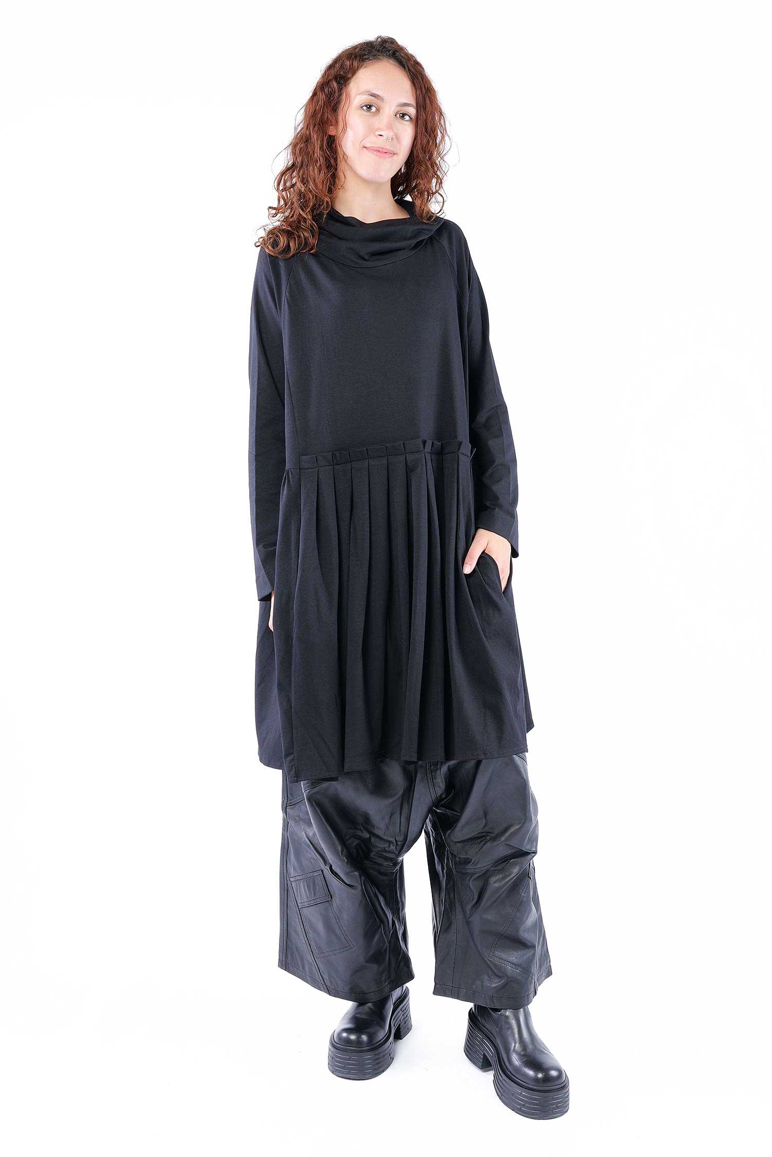 Ausgefallene Tunika - Schwarz - 26.2-KHS200A