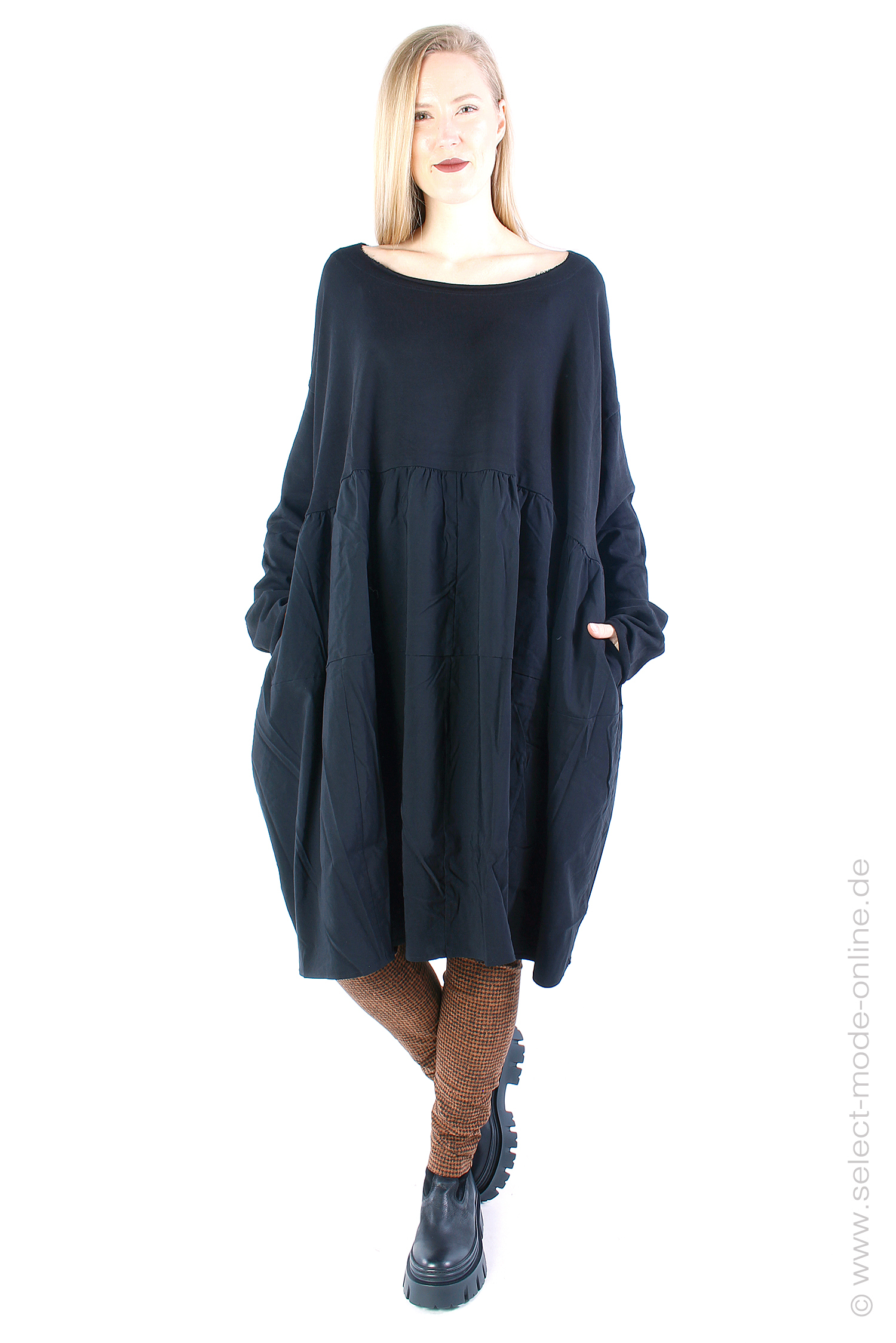 Oversize Kleid - schwarz - 2233290927