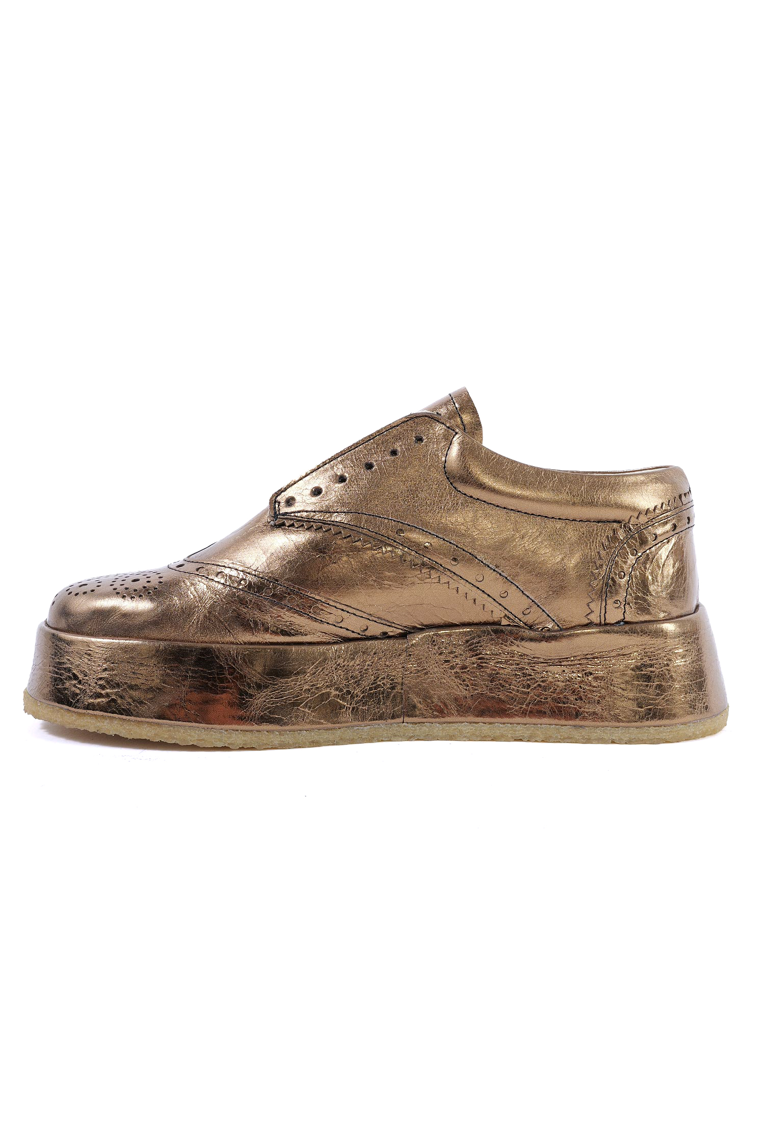 Golden platform sneakers - Gold - 2261985216