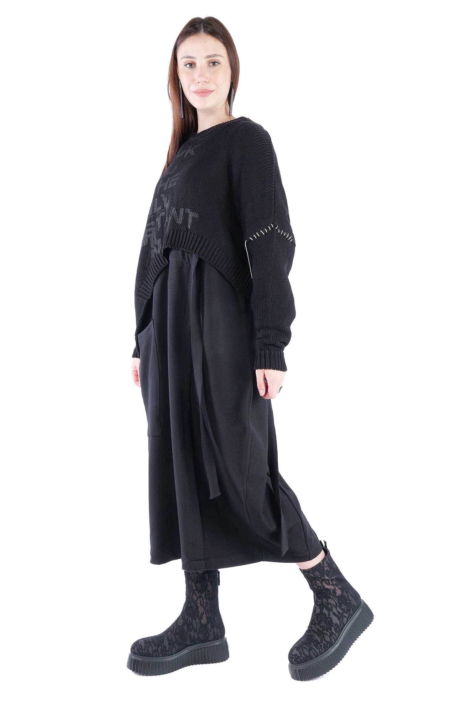 Strick Pullover - Schwarz - Elypse