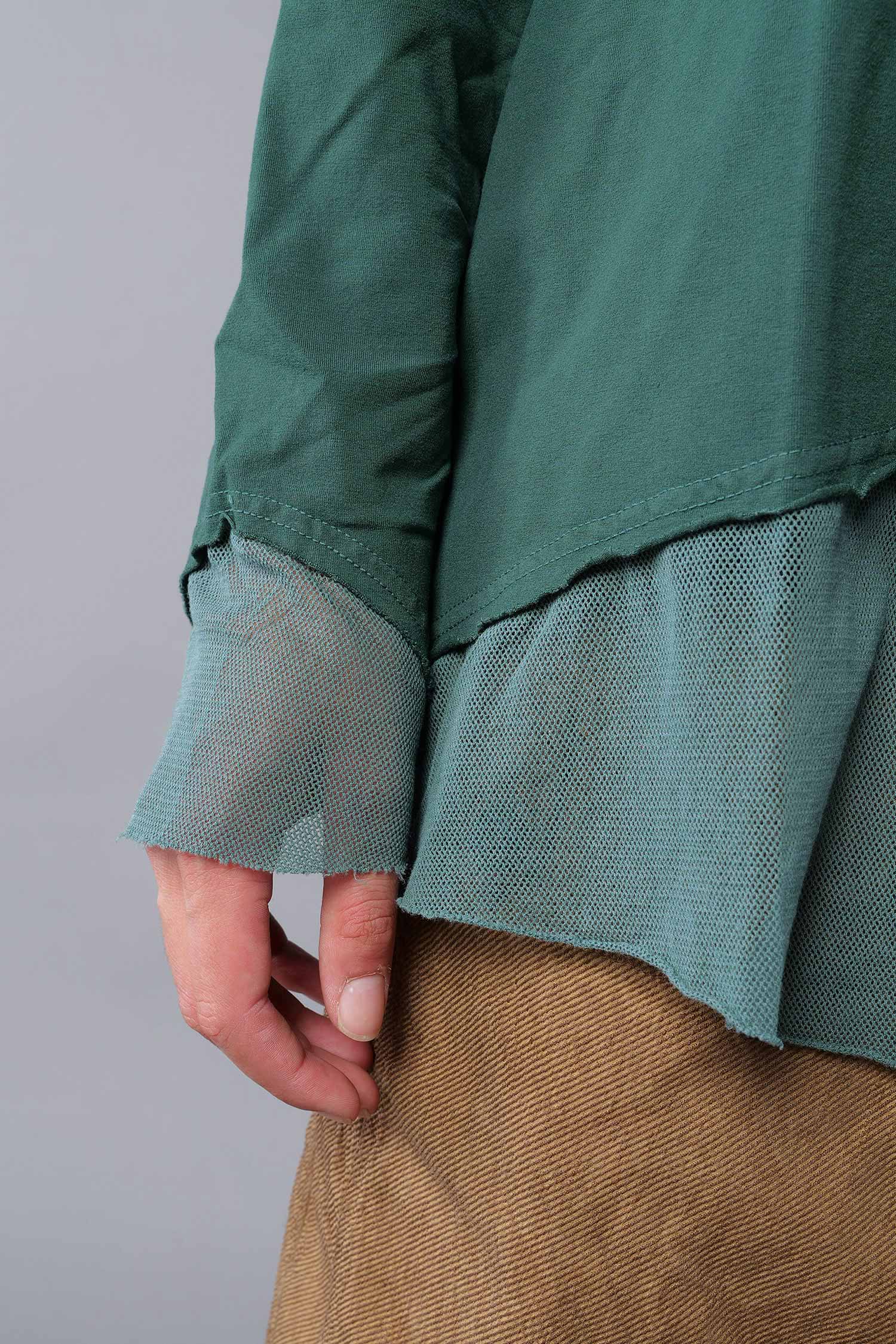 Shirt mit Tüll - Forest - 2263510502