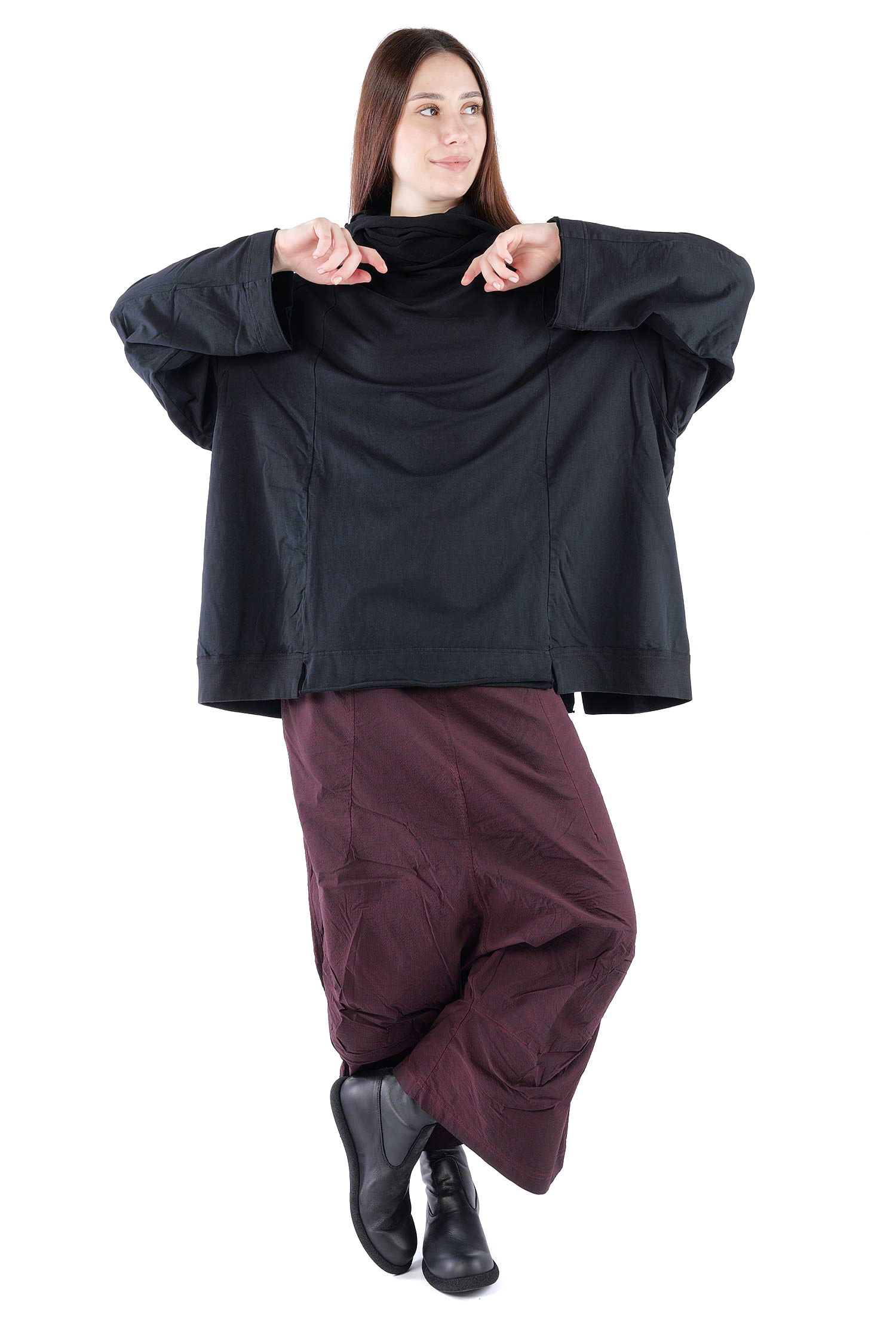 Oversized sweat pullover - Black - 2261280505