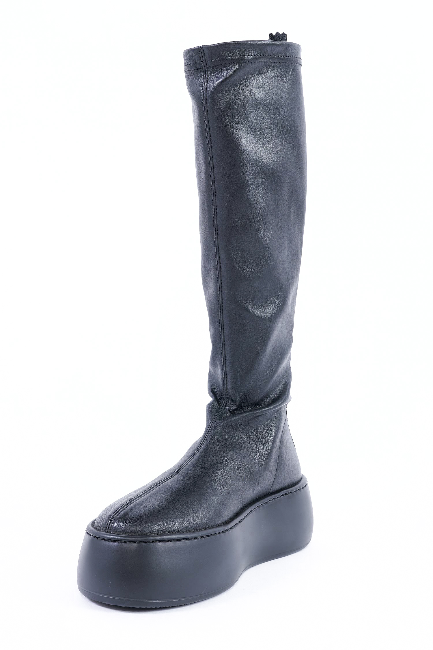 Stretchleder Boots - Schwarz - Vibe Boot