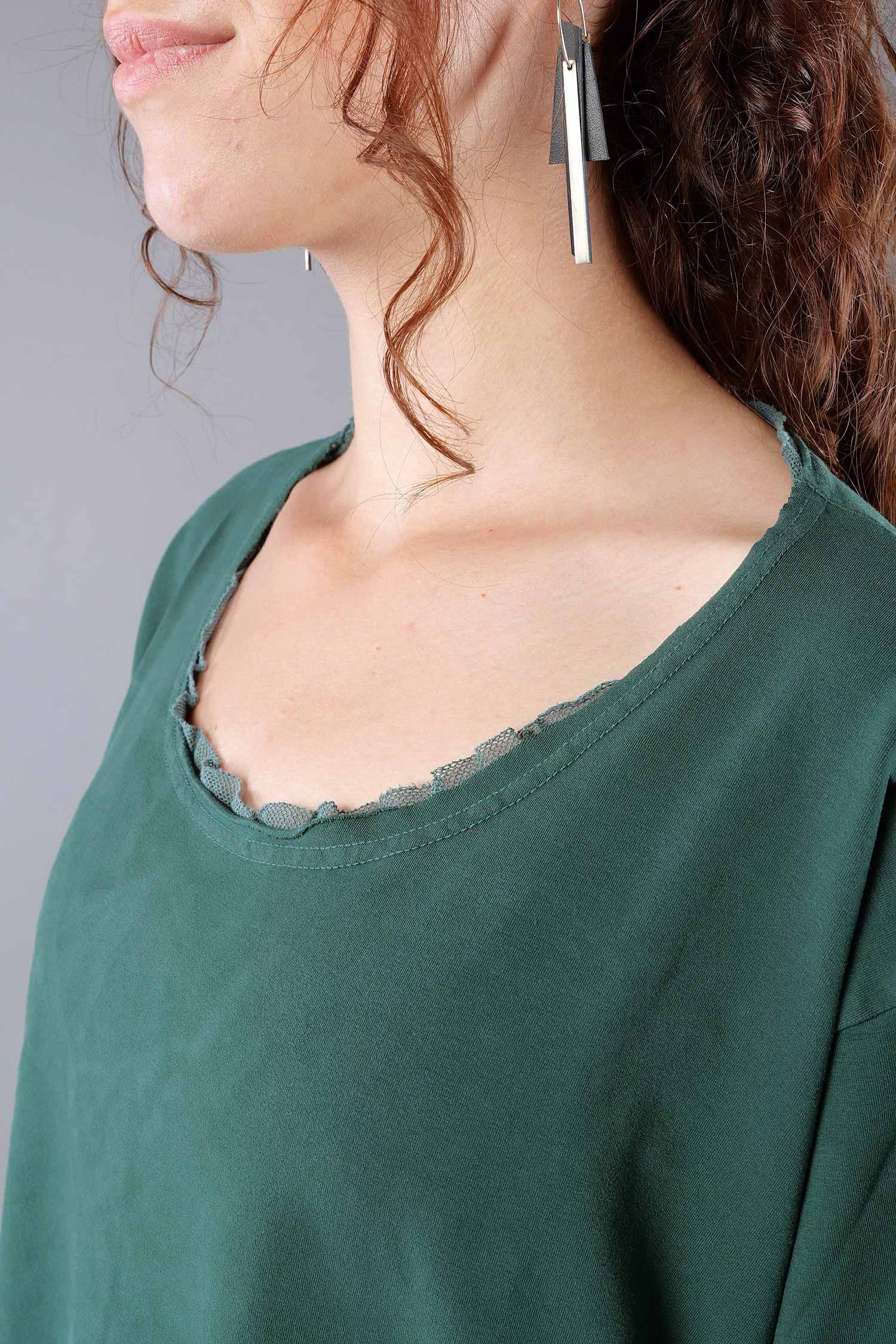 Shirt mit Tüll - Forest - 2263510502