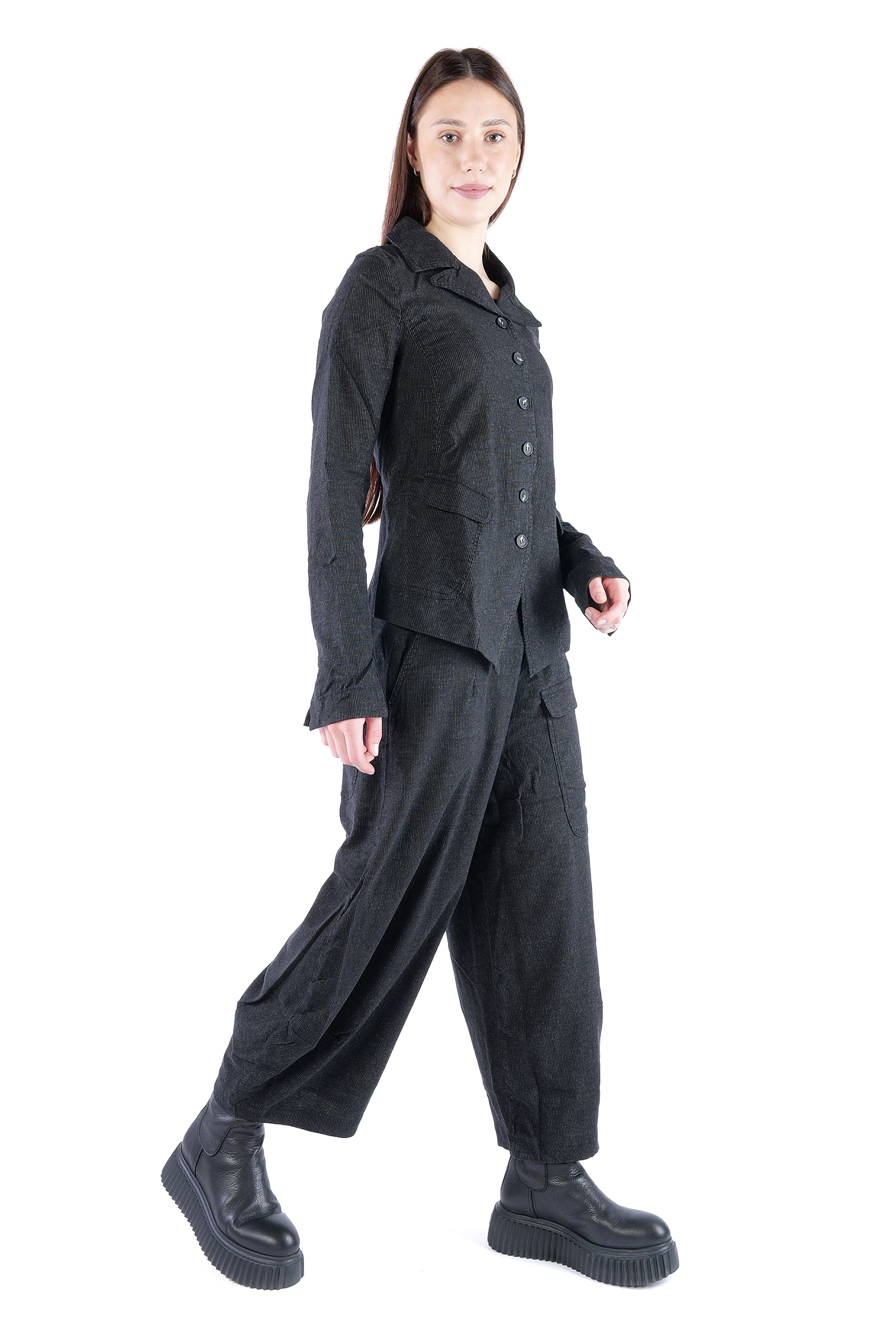 Nadelstreifen Jacke - Black stripe - 2263411101