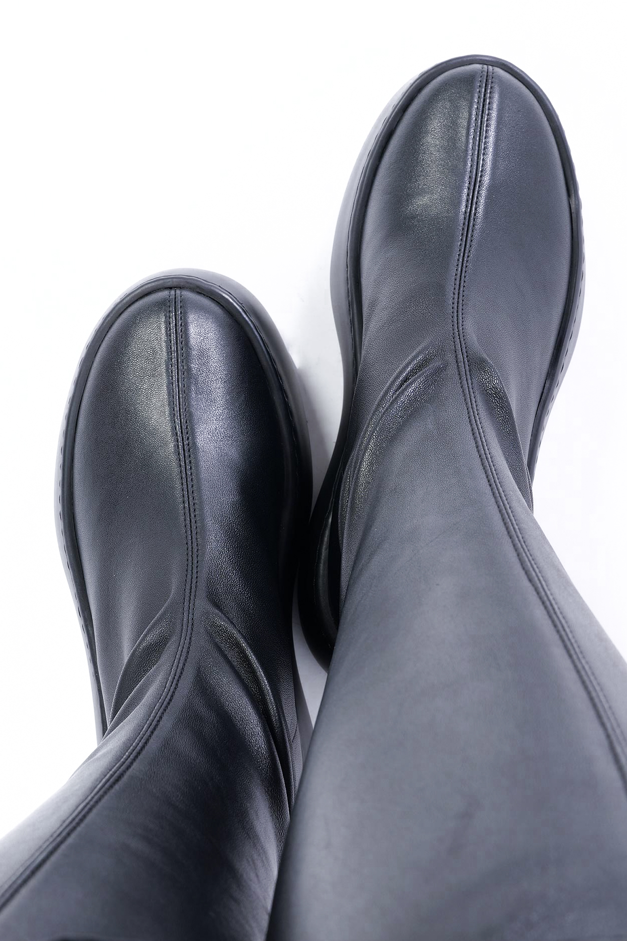 Stretchleder Boots - Schwarz - Vibe Boot