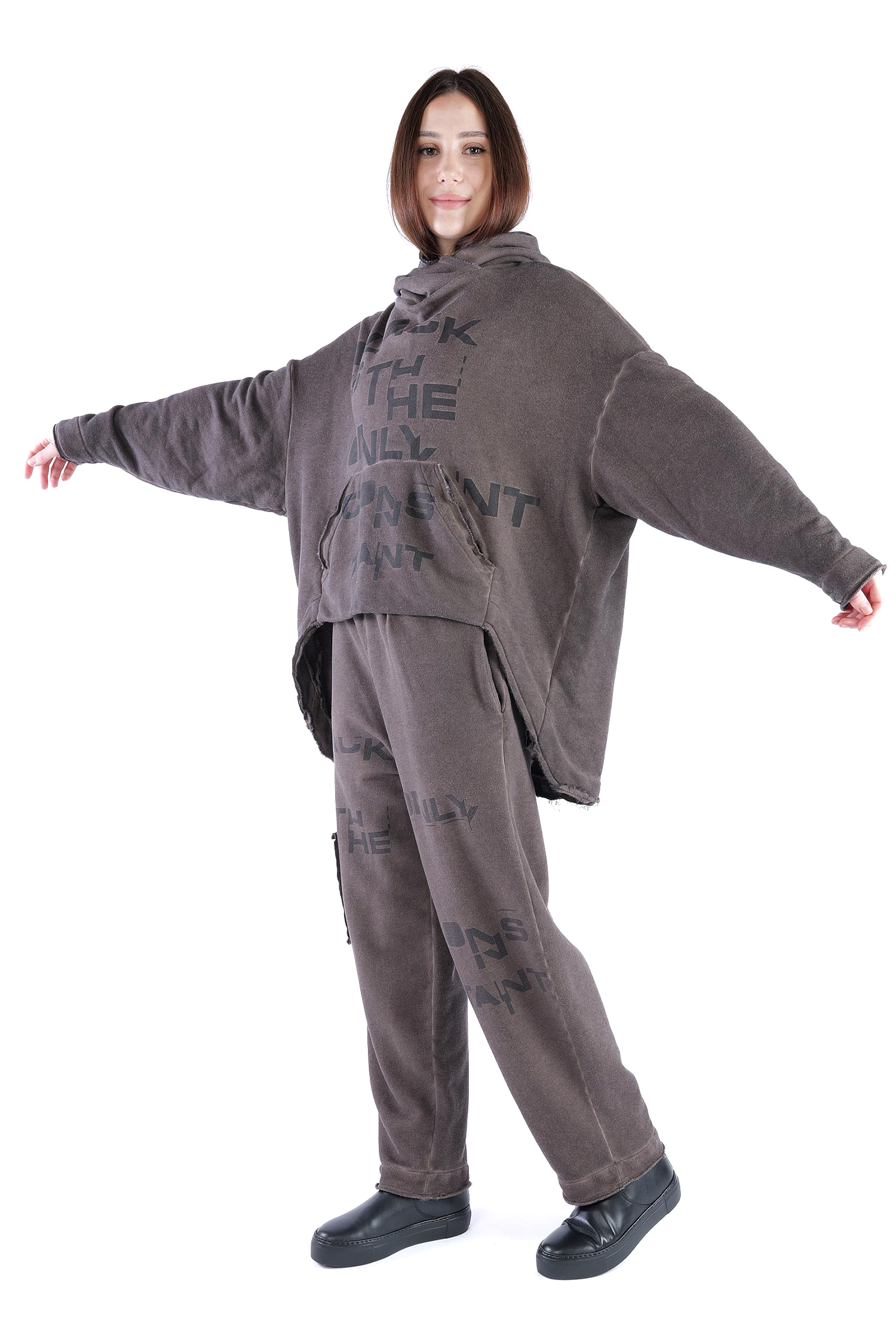 Sweat Hoodie - Truffle old dye - Ovina