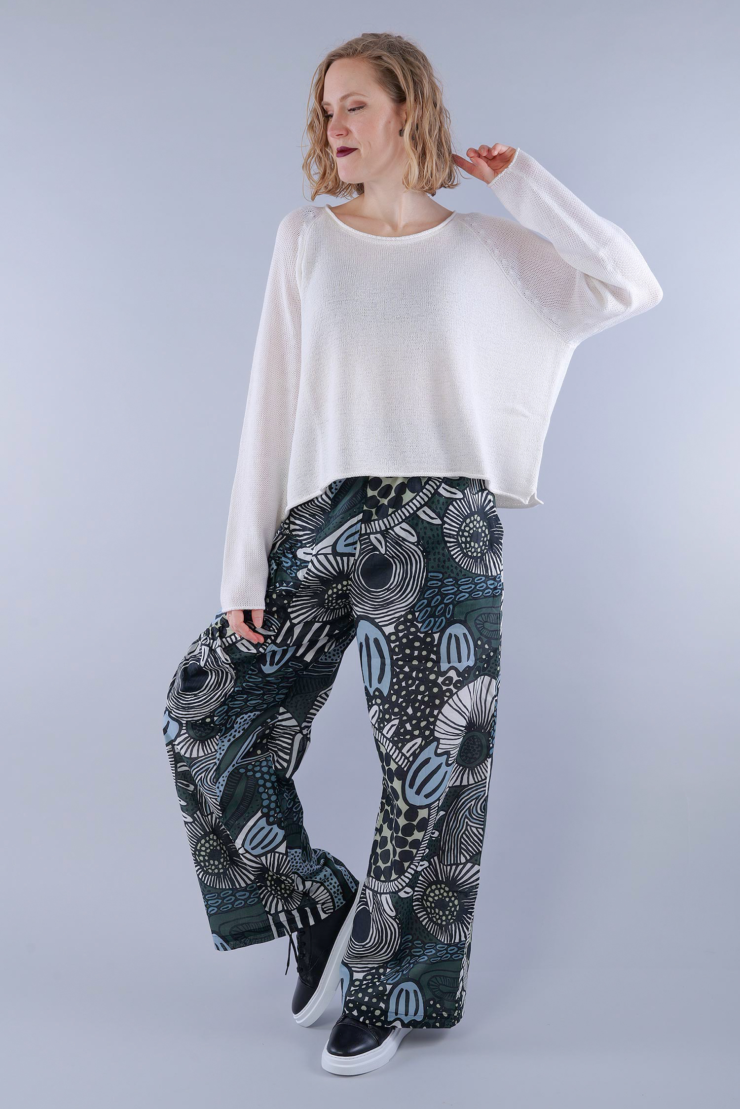 Grobstrickpullover - Offwhite - 1263720702