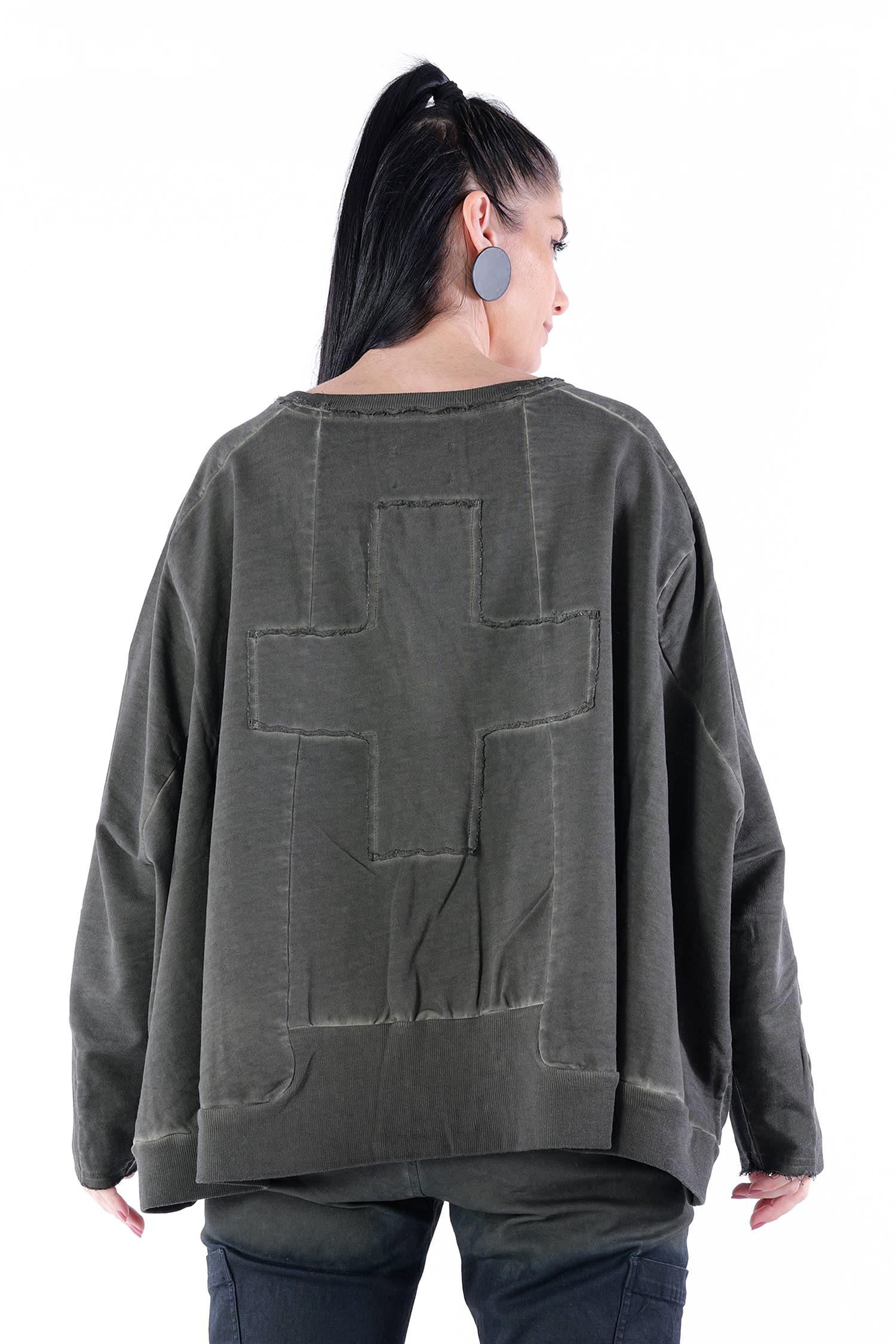 Sweater mit Plus - Olive - 2080