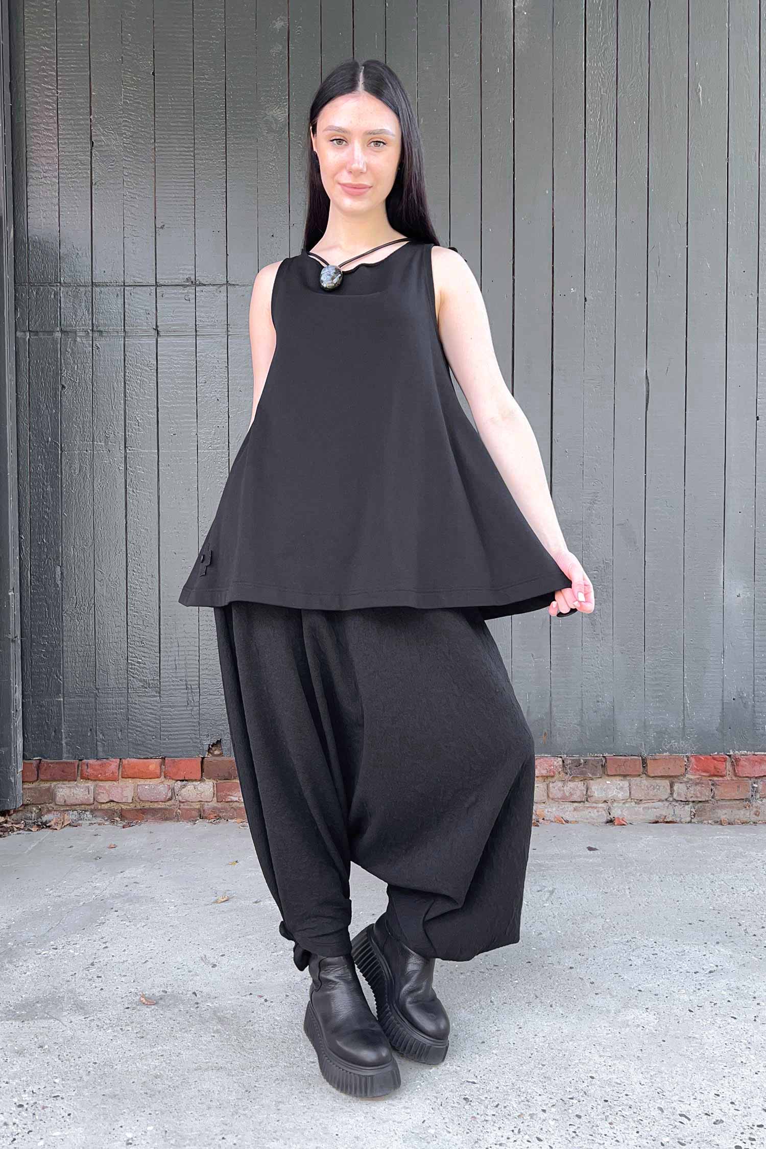 Wandelbares Top - Schwarz - 2123