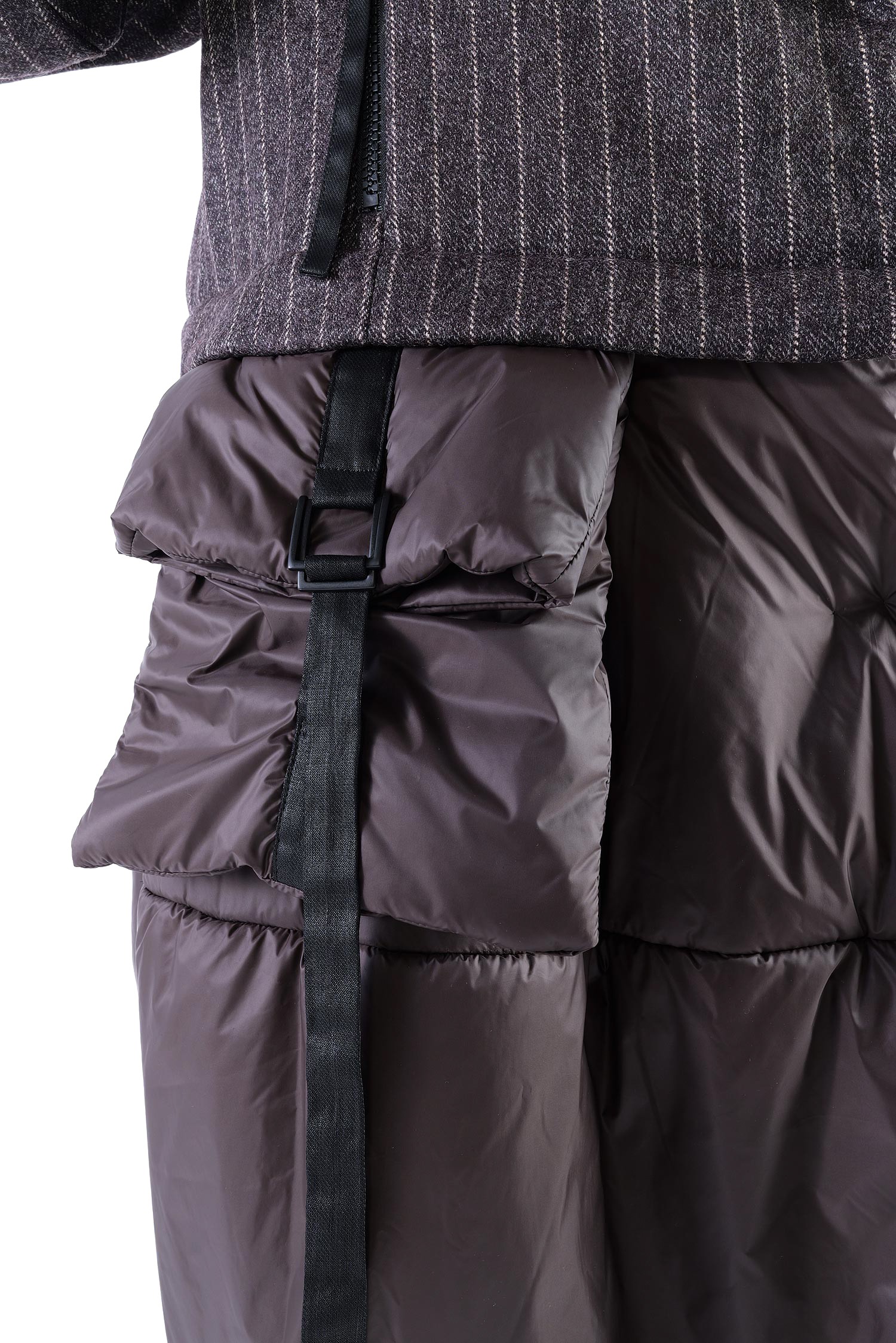 2-in-1 Wintermantel - Truffle striped woven/chocolate - Formers
