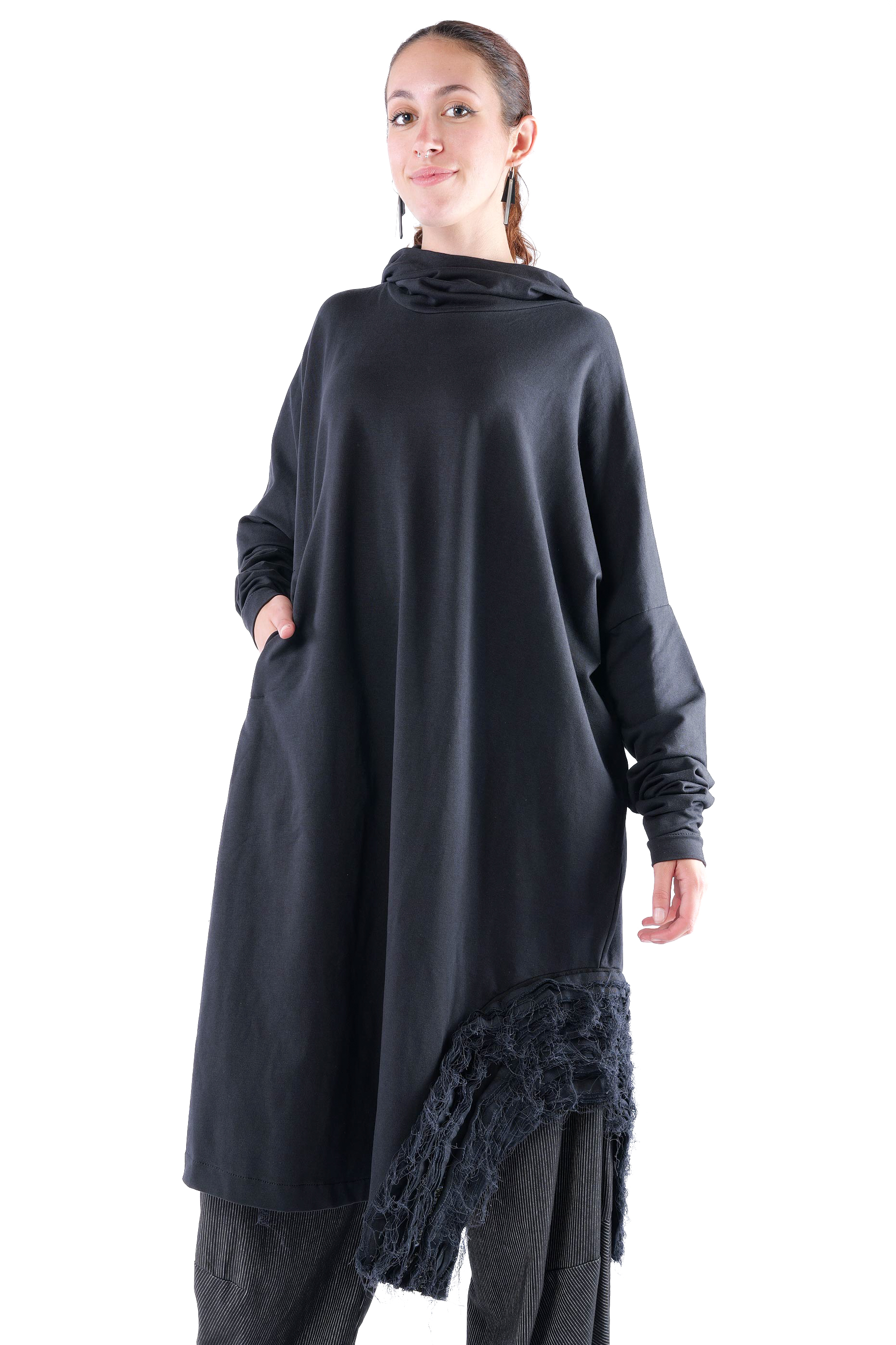 Oversize Tunika - Schwarz - J.Maia