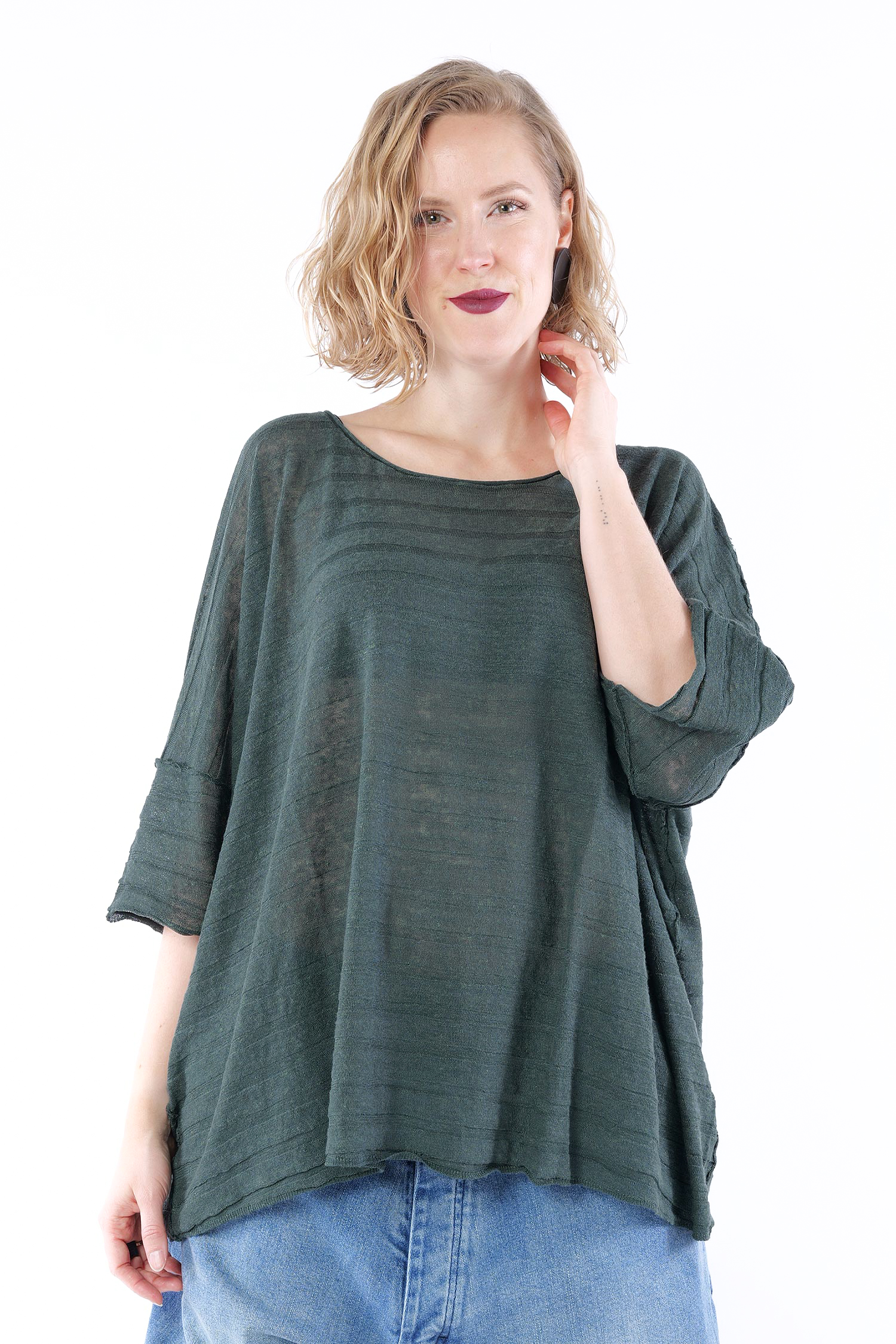 Leinen T-Shirt - Tree - 1263270703