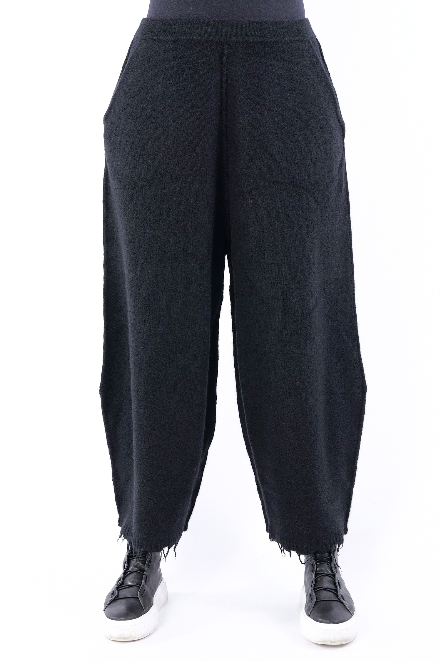 Kuschelige Strickhose - Schwarz - 2251537606