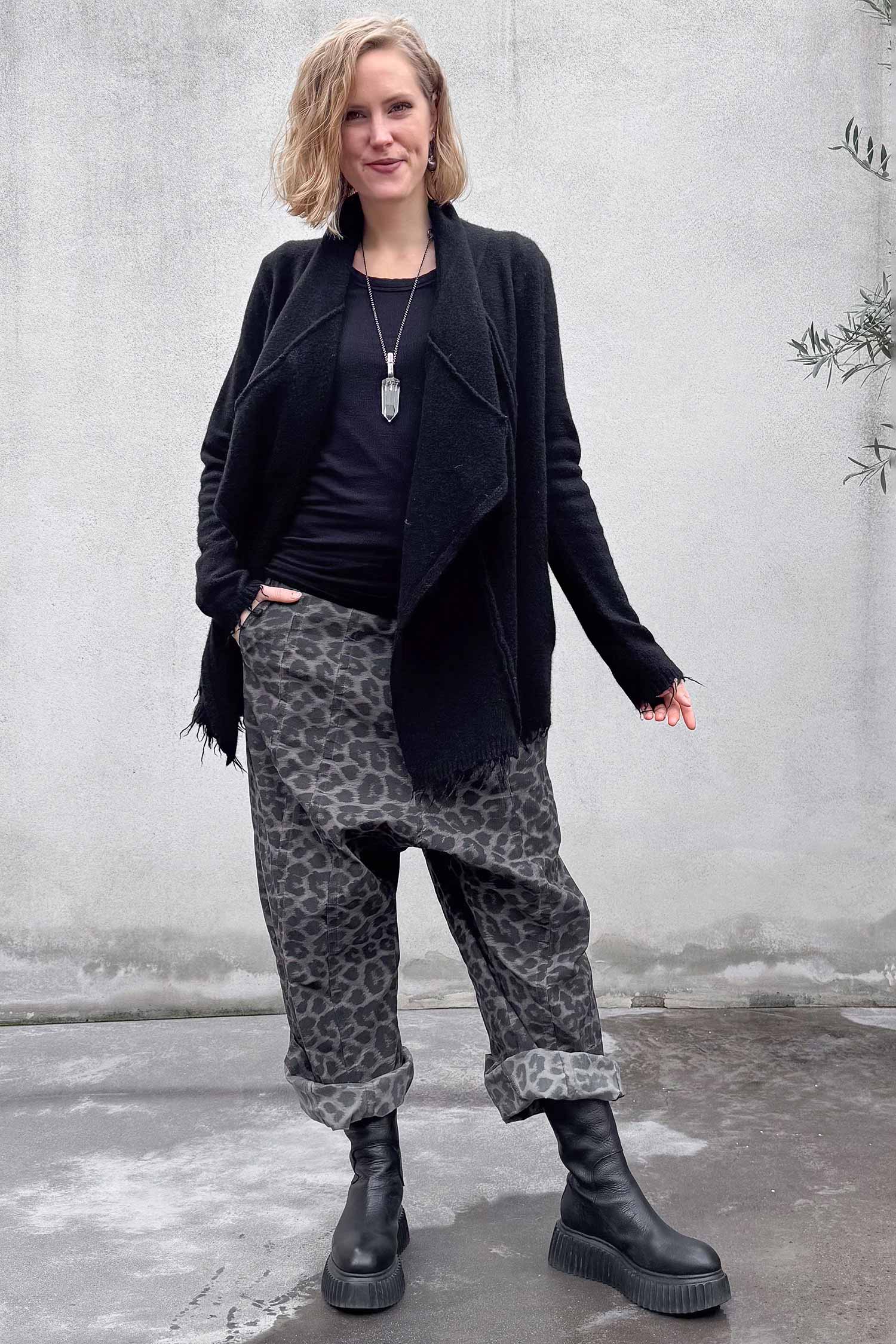 Strickjacke - Schwarz - 2261537105