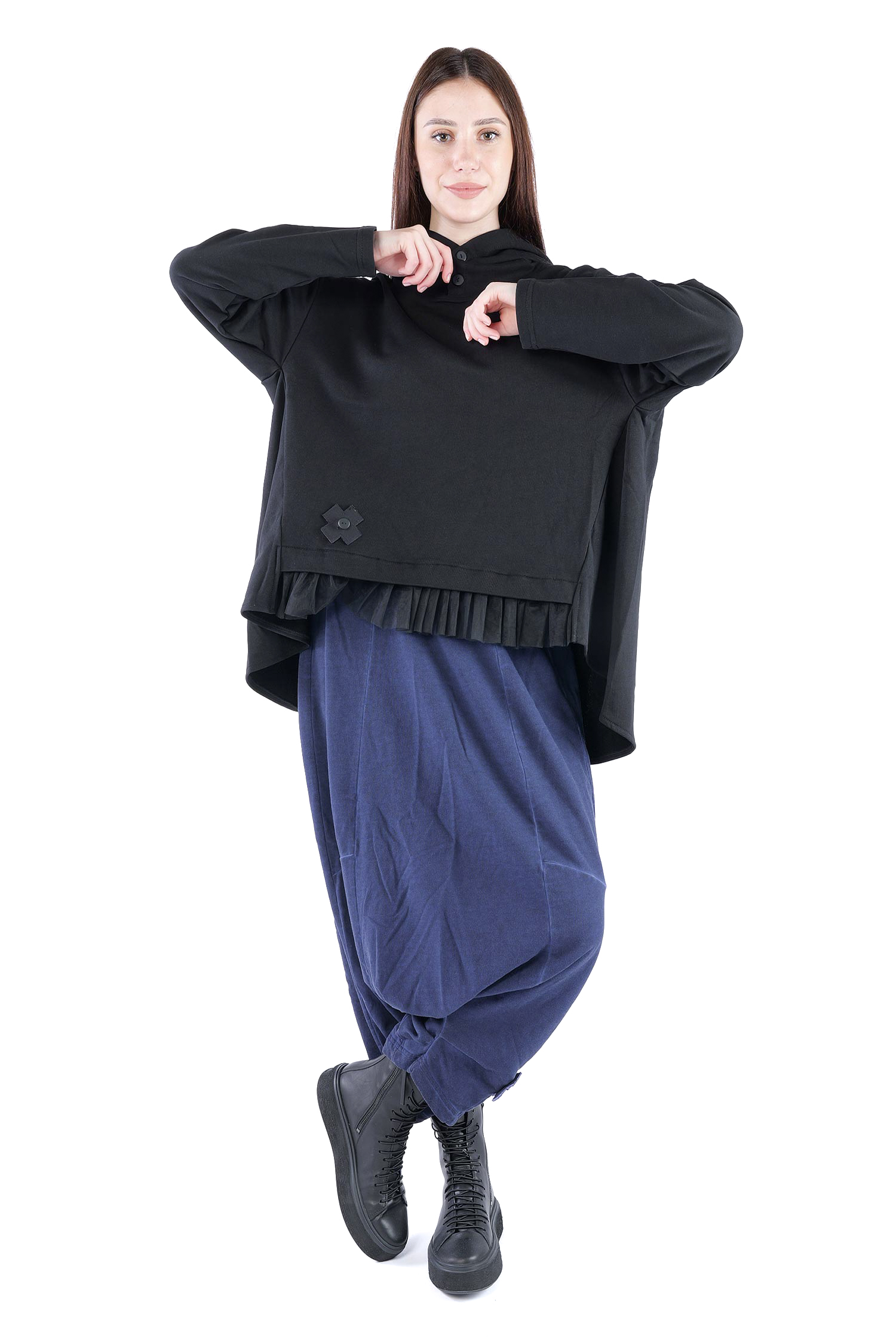 Sweat pullover - Black - 2128