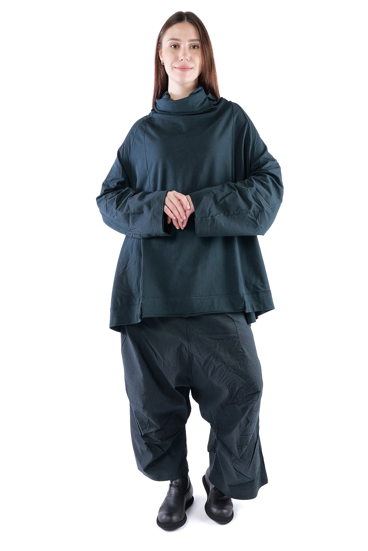 Oversize Sweatpullover - Petrol cloud - 2261280505