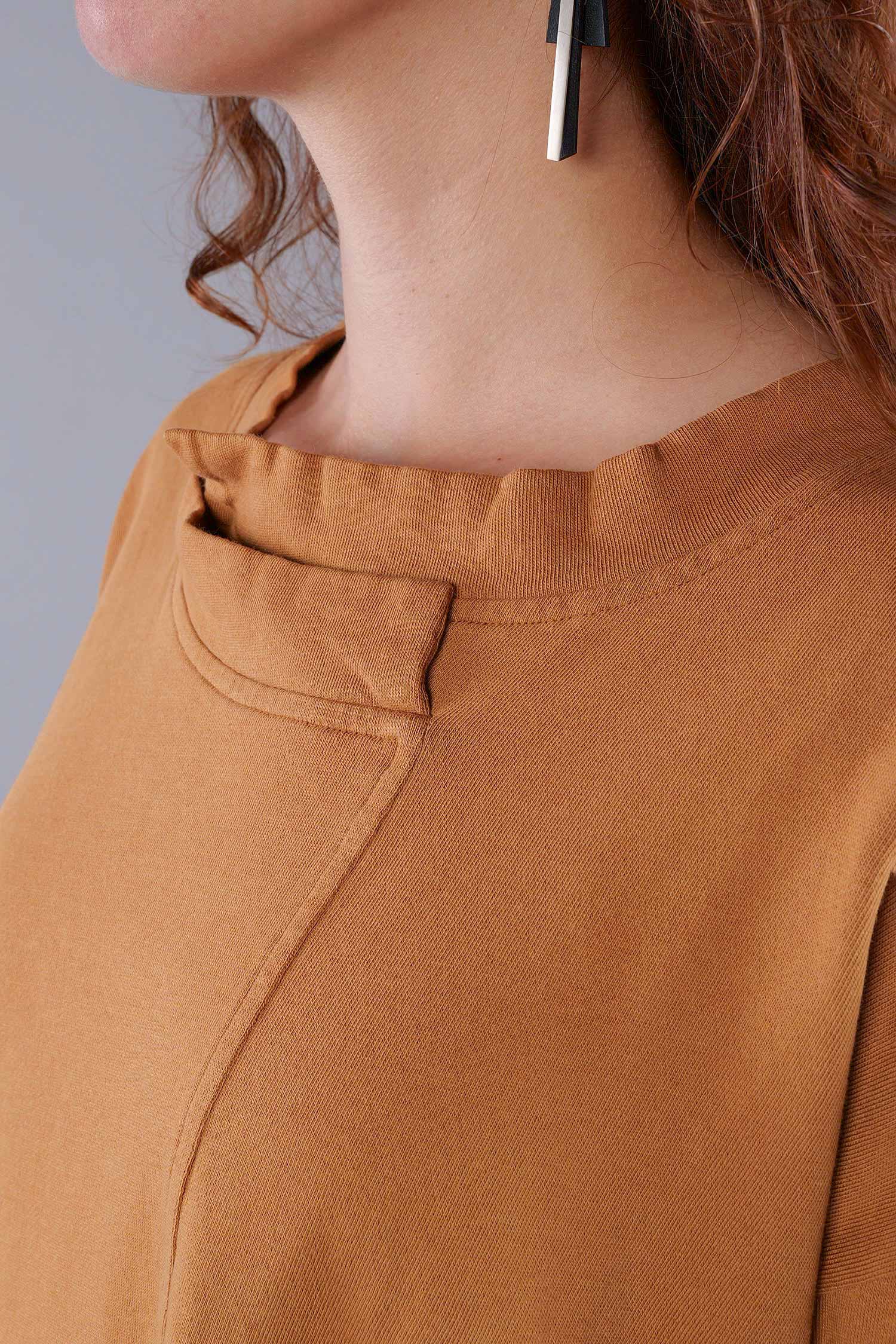 Asymmetrischer Sweater - Bronze - 2263290501