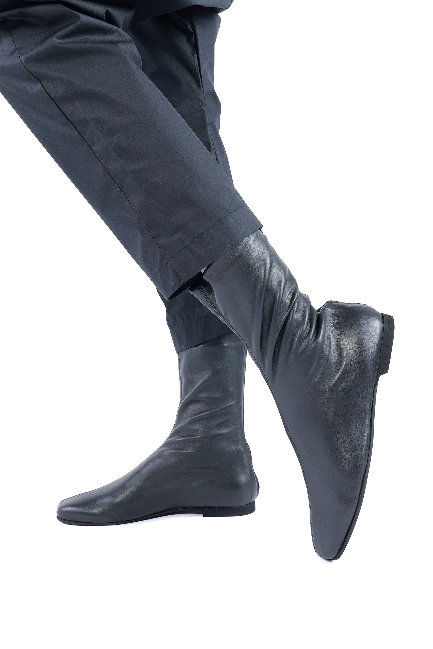 Flat boots - Black - 10853