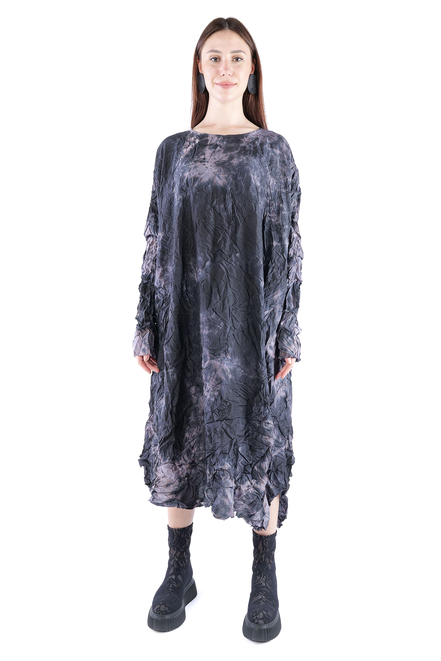 Oversize Seidenkleid - Ritter - Dearflaw