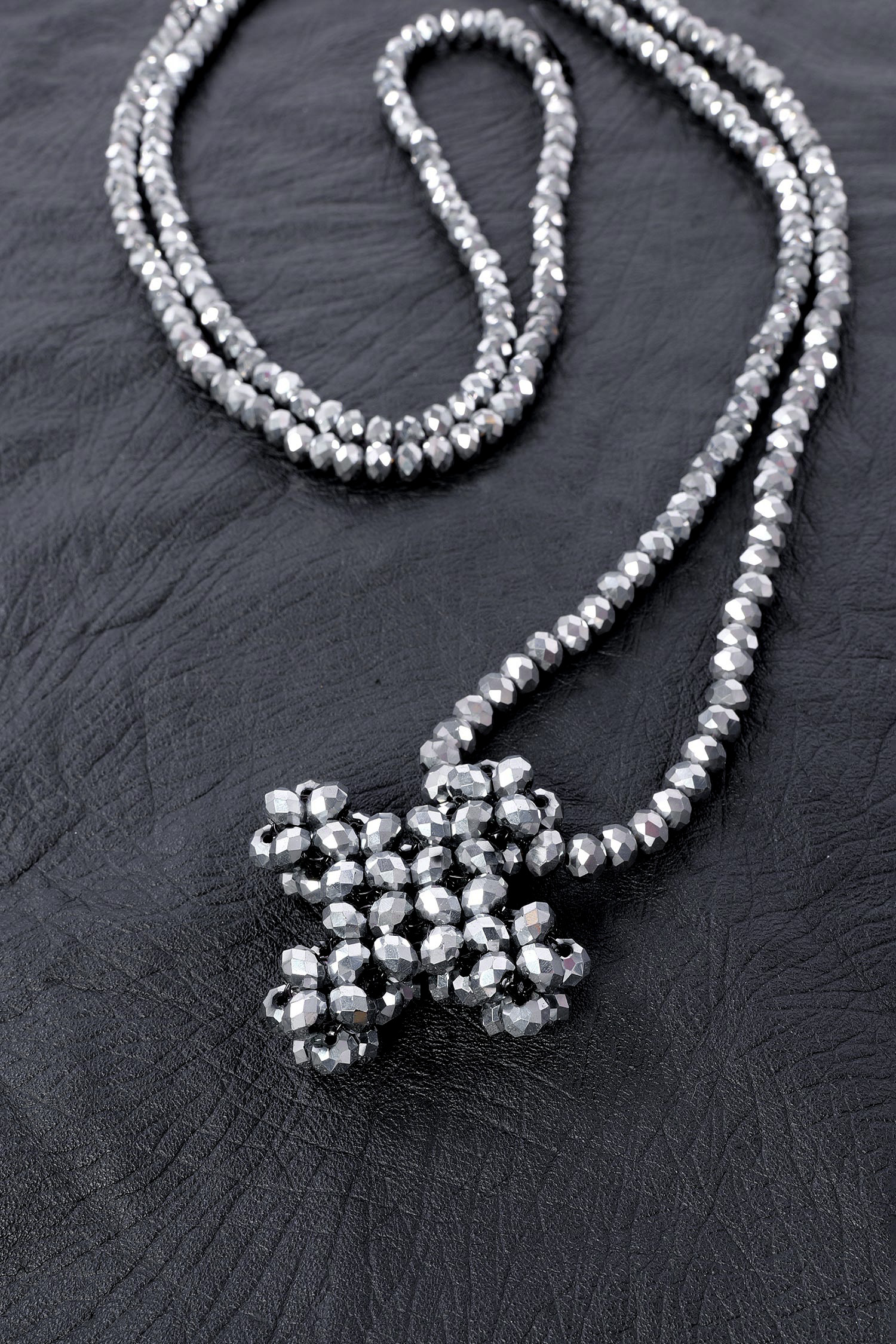 Extra lange Plus Kette - Silber - 1522